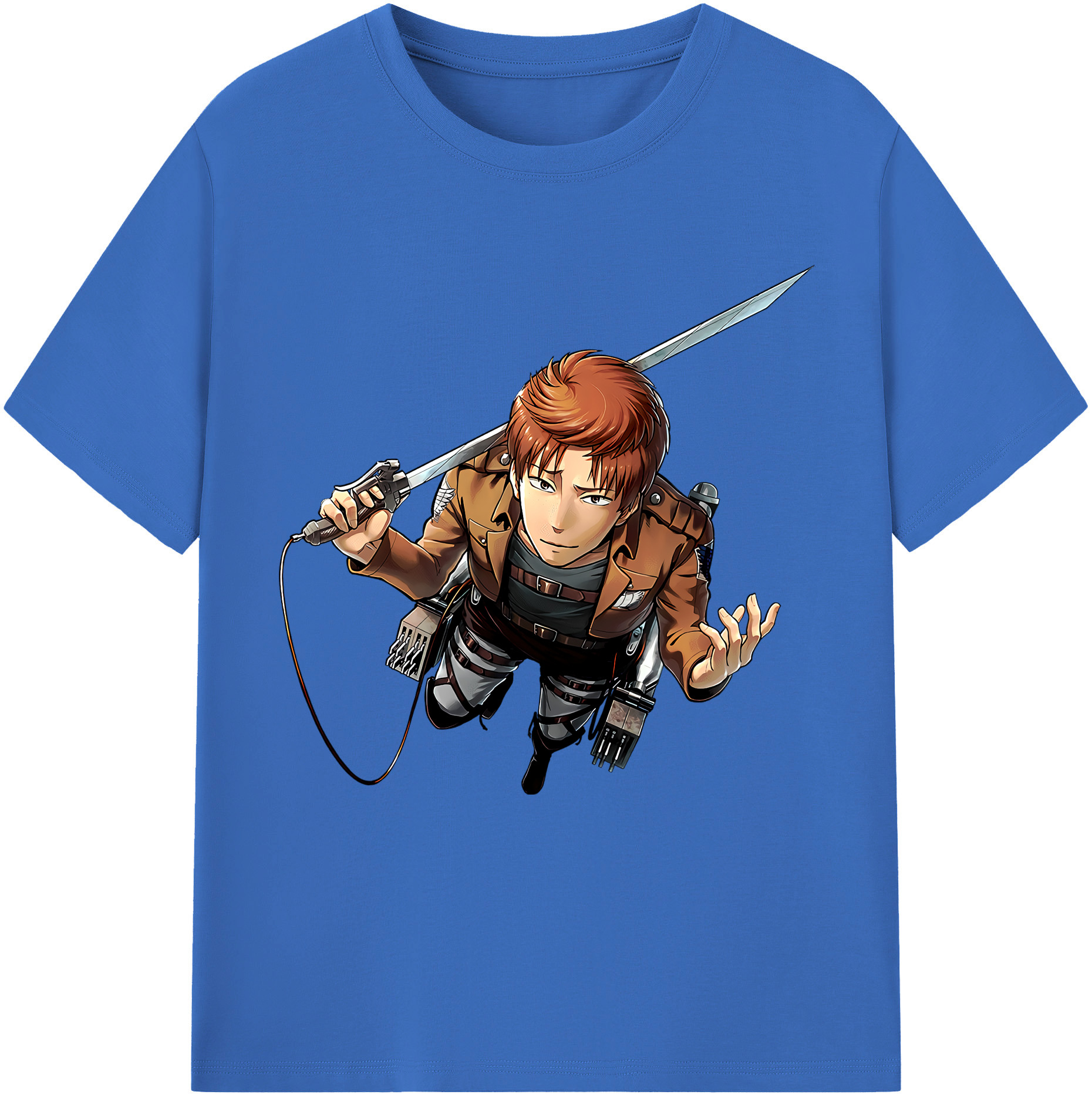 （画像用） 進撃の巨人 Attack on Titan 綿100％半袖Tシャツ（フロントプリント）