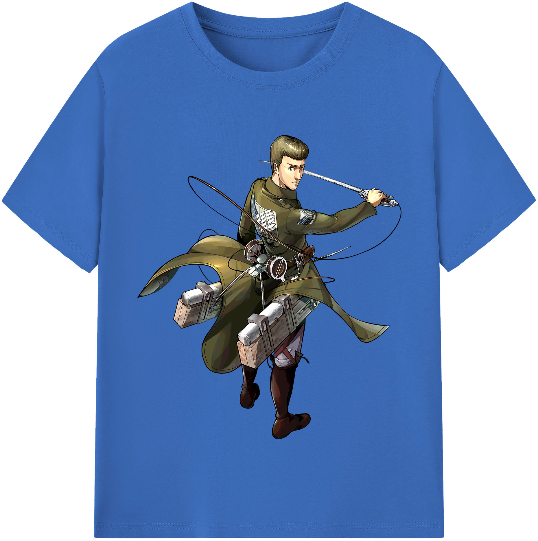 （画像用） 進撃の巨人 Attack on Titan 綿100％半袖Tシャツ（フロントプリント）