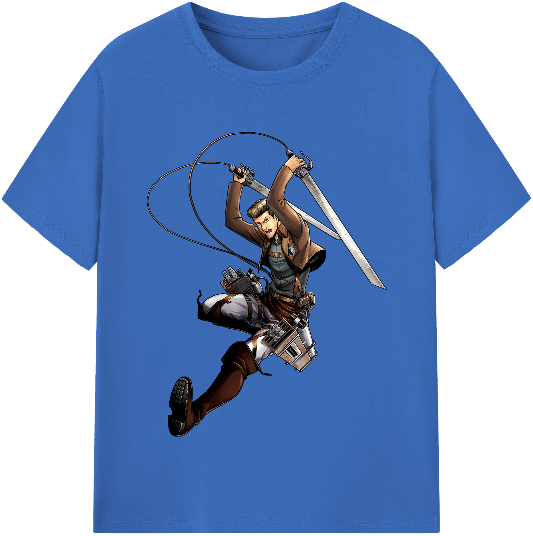 （画像用） 進撃の巨人 Attack on Titan 綿100％半袖Tシャツ（フロントプリント）