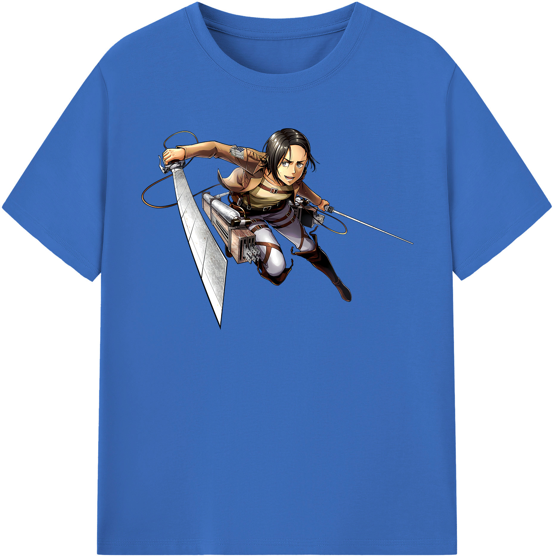 （画像用） 進撃の巨人 Attack on Titan 綿100％半袖Tシャツ（フロントプリント）
