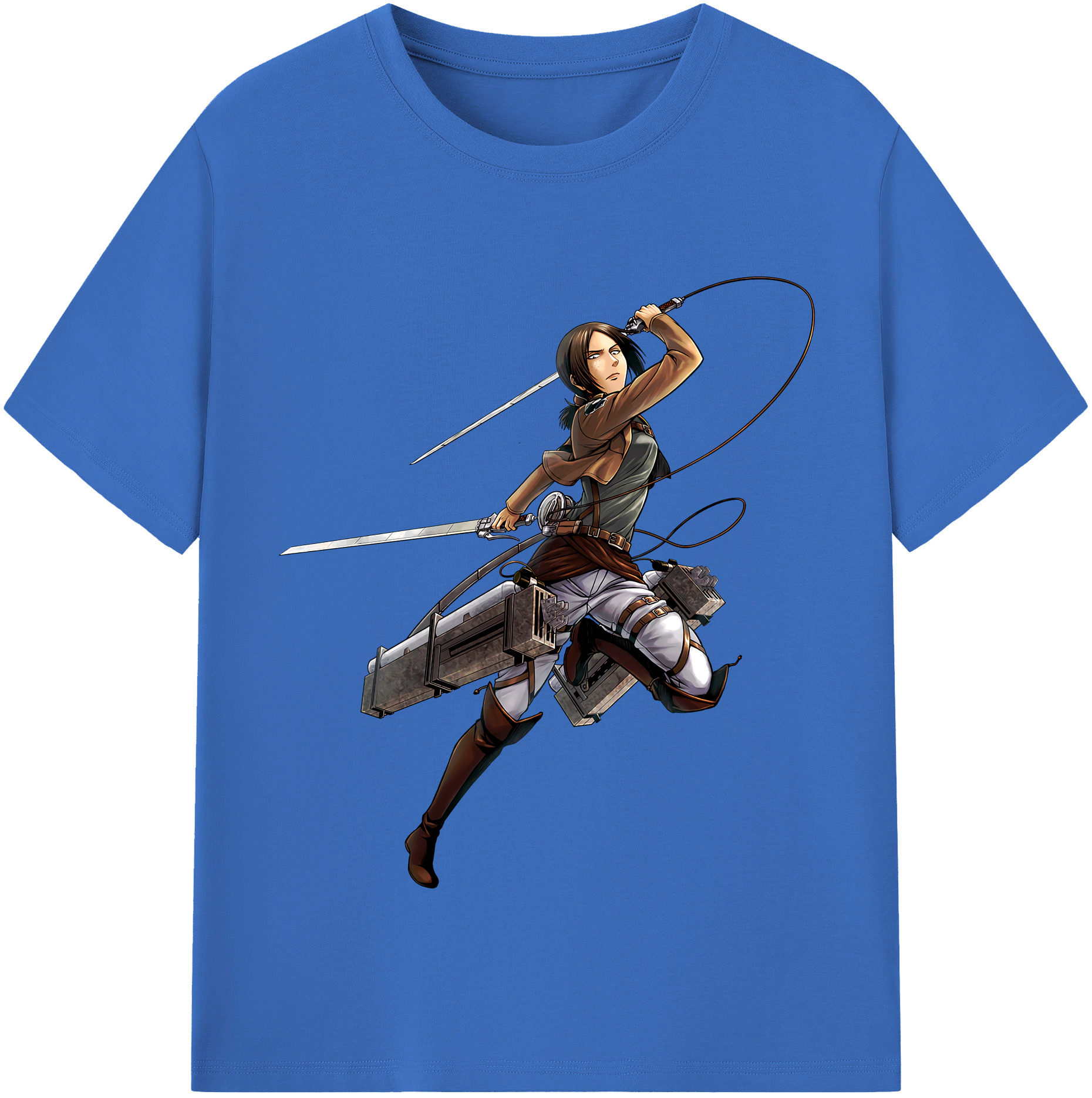 （画像用） 進撃の巨人 Attack on Titan 綿100％半袖Tシャツ（フロントプリント）