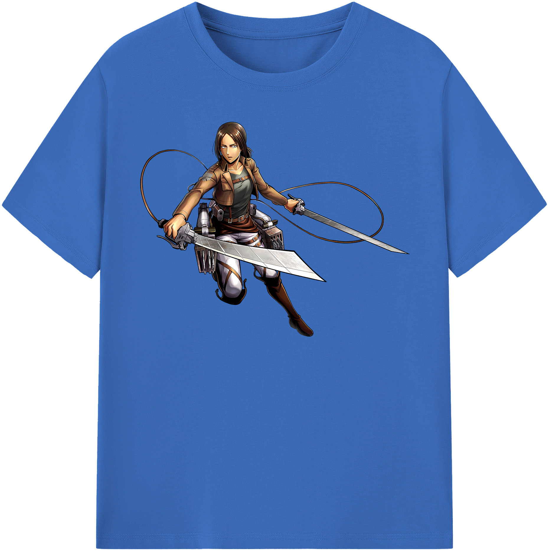 （画像用） 進撃の巨人 Attack on Titan 綿100％半袖Tシャツ（フロントプリント）