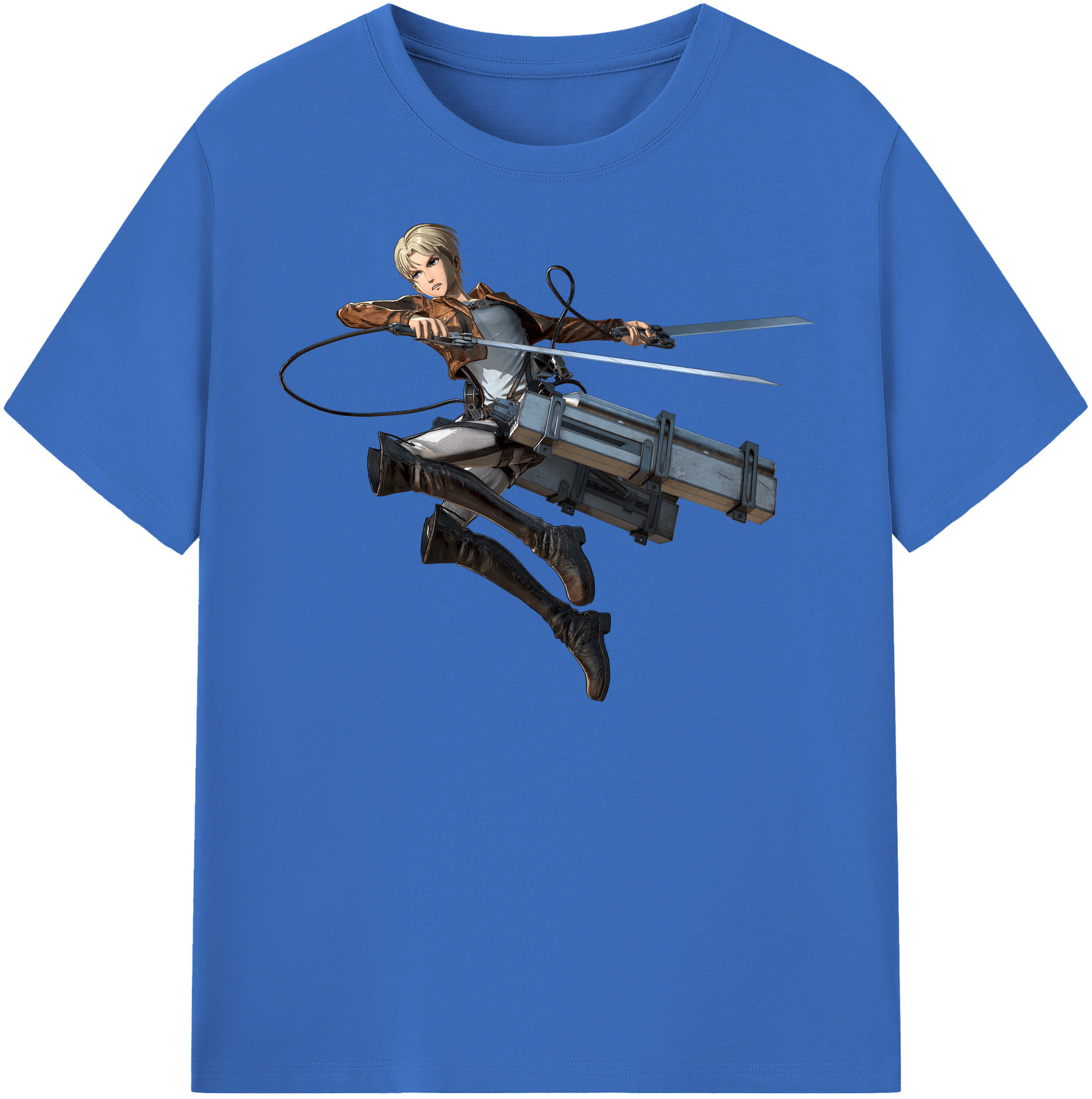 （画像用） 進撃の巨人 Attack on Titan 綿100％半袖Tシャツ（フロントプリント）
