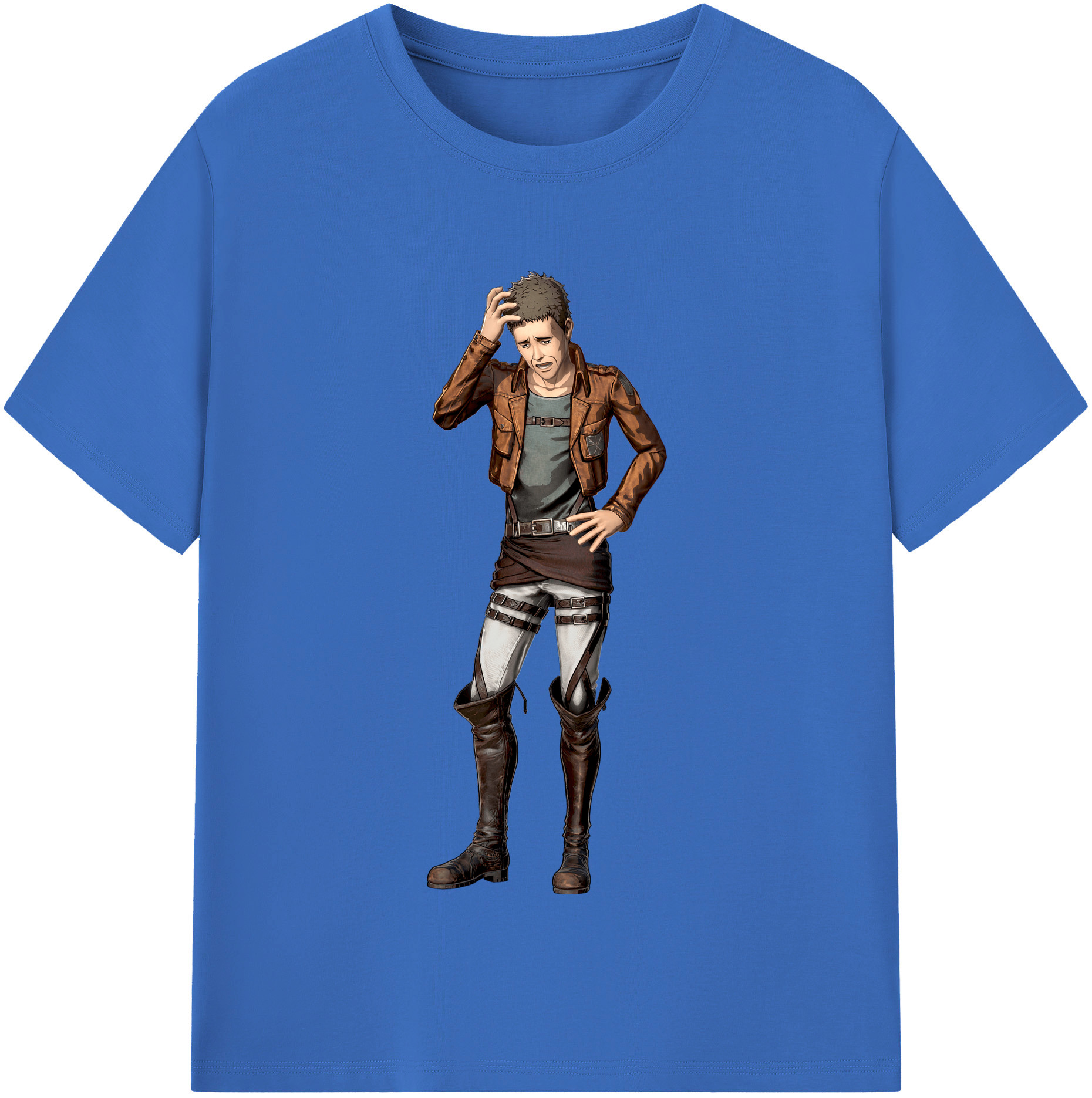 （画像用） 進撃の巨人 Attack on Titan 綿100％半袖Tシャツ（フロントプリント）
