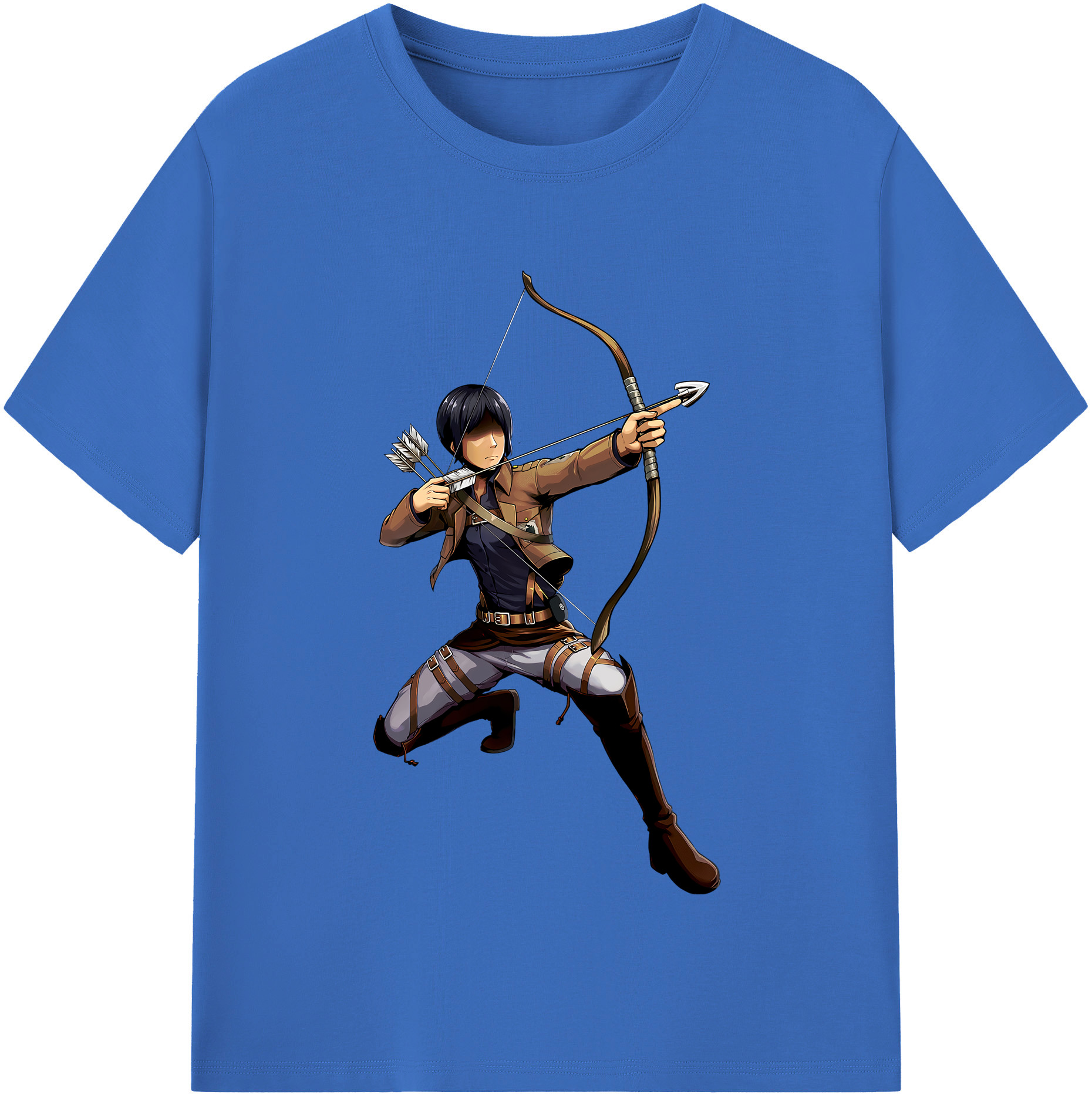 （画像用） 進撃の巨人 Attack on Titan 綿100％半袖Tシャツ（フロントプリント）