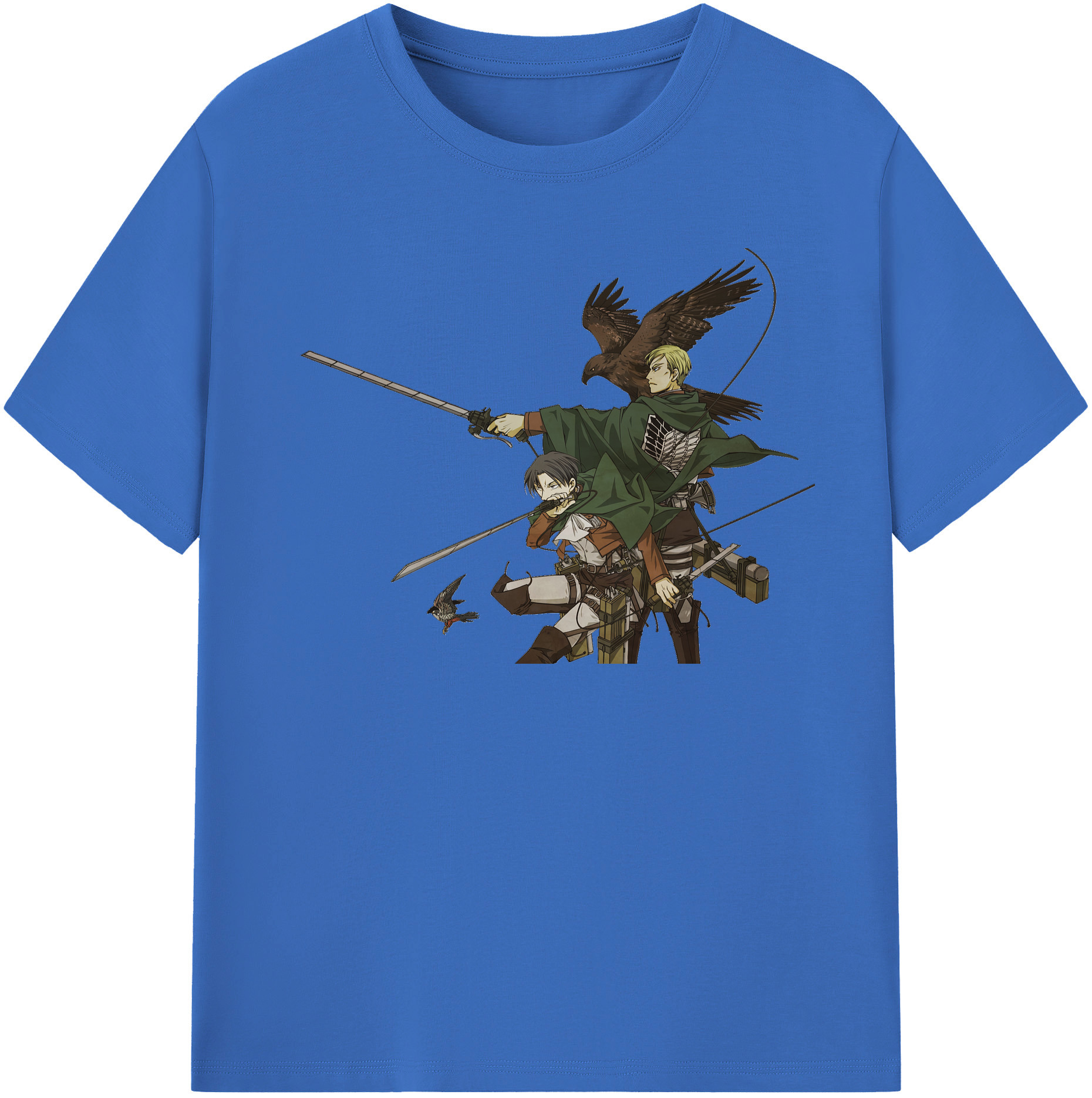 （画像用） 進撃の巨人 Attack on Titan 綿100％半袖Tシャツ（フロントプリント）