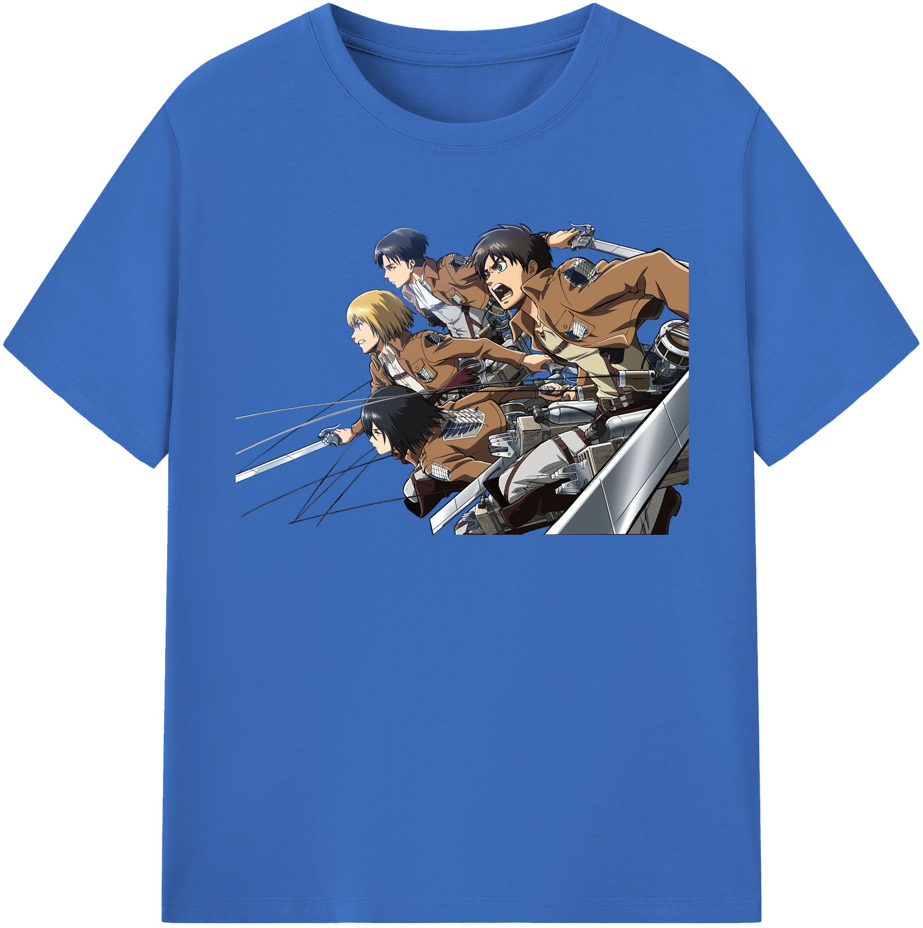 （画像用） 進撃の巨人 Attack on Titan 綿100％半袖Tシャツ（フロントプリント）