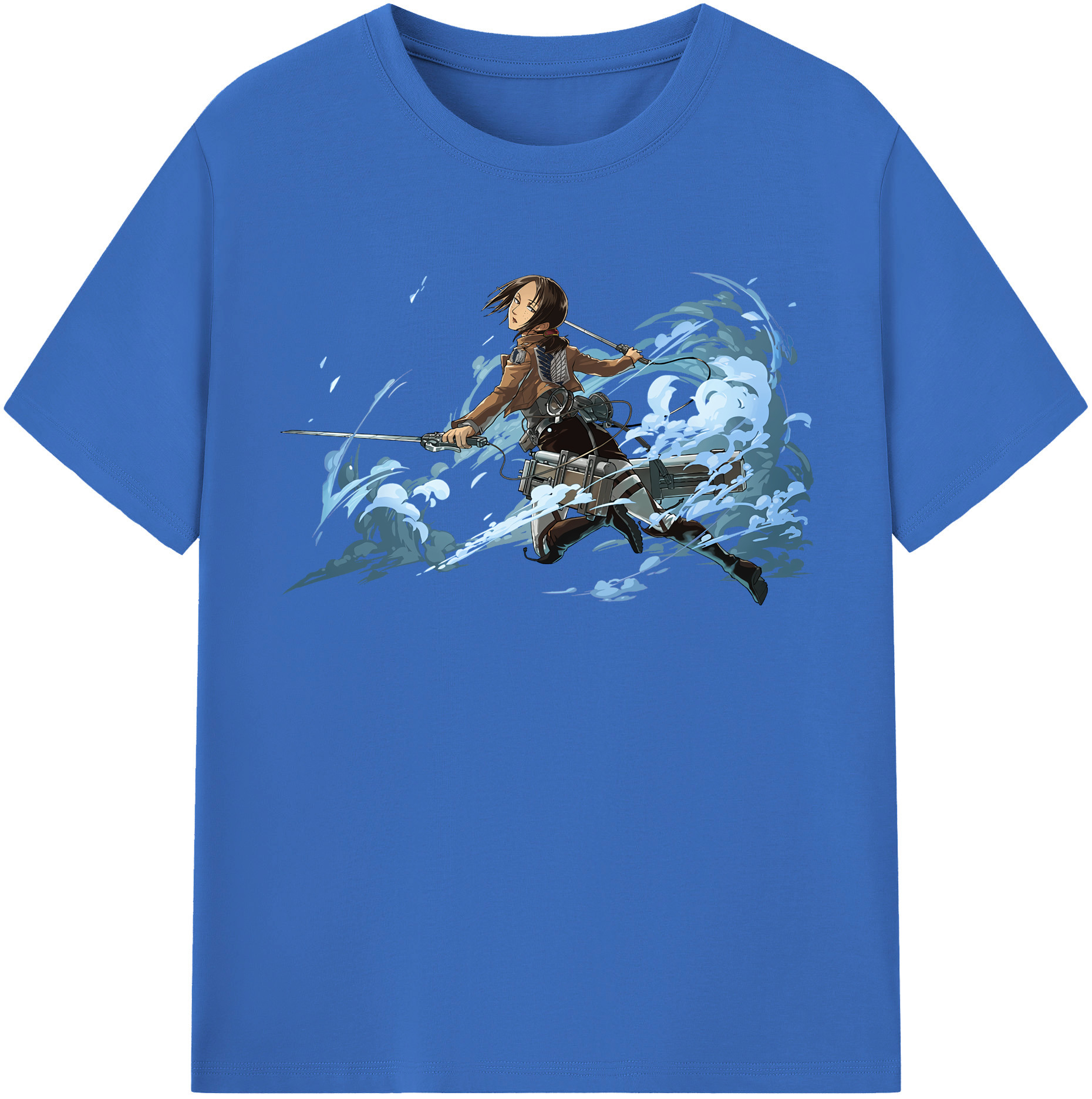 （画像用） 進撃の巨人 Attack on Titan 綿100％半袖Tシャツ（フロントプリント）