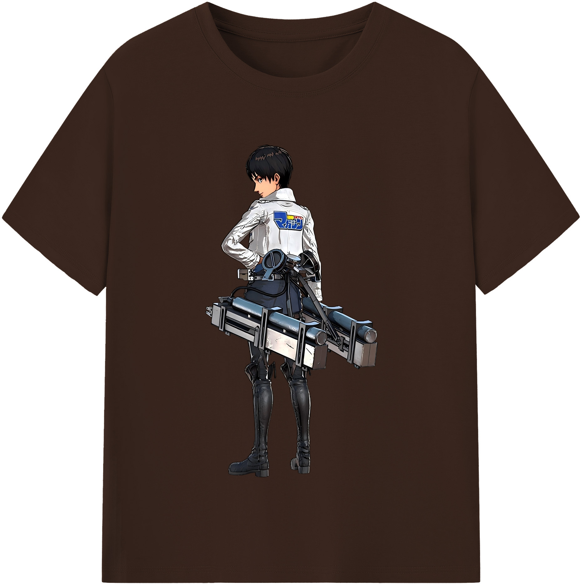 （画像用） 進撃の巨人 エレン･イェーガー Attack on Titan Eren Jäger 綿100％半袖Tシャツ（フロントプリント）