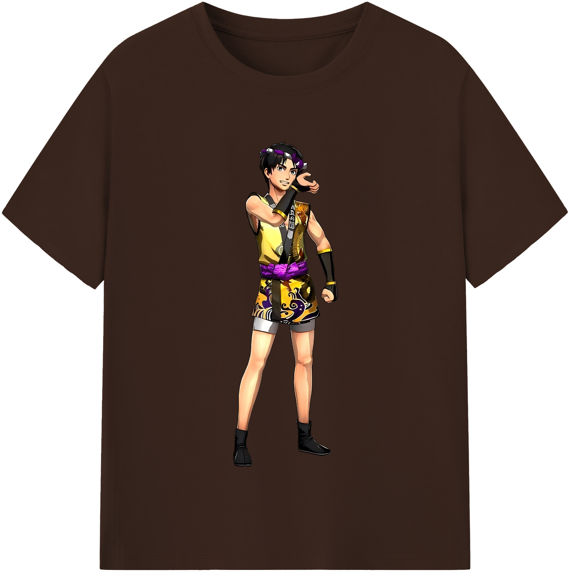 （画像用） 進撃の巨人 リヴァイ·アッカーマン Attack on Titan Levi Ackerman 綿100％半袖Tシャツ（フロントプリント）