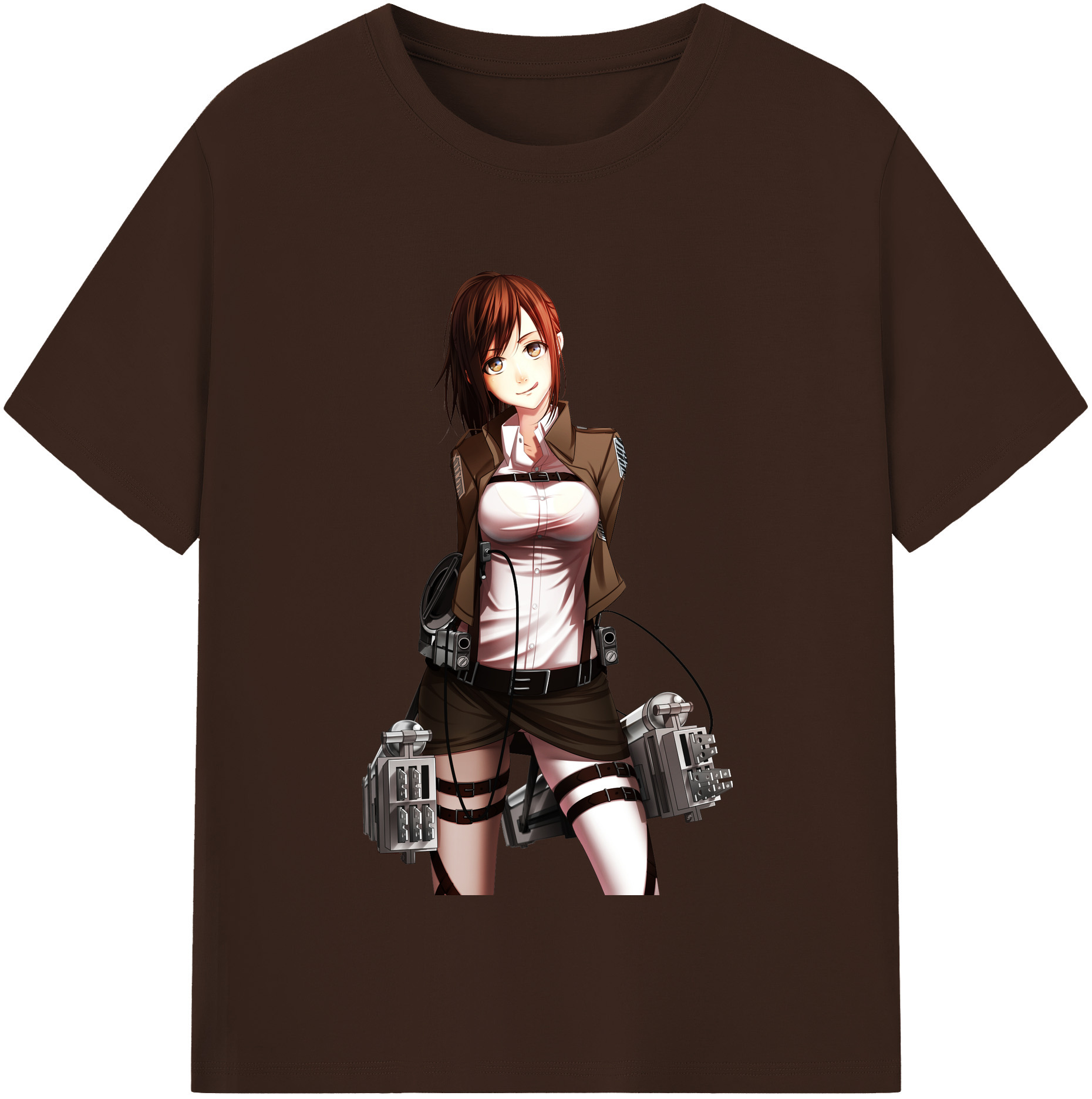 （画像用） 進撃の巨人 サシャ·ブラウス Attack on Titan Sasha Blaus 綿100％半袖Tシャツ（フロントプリント）