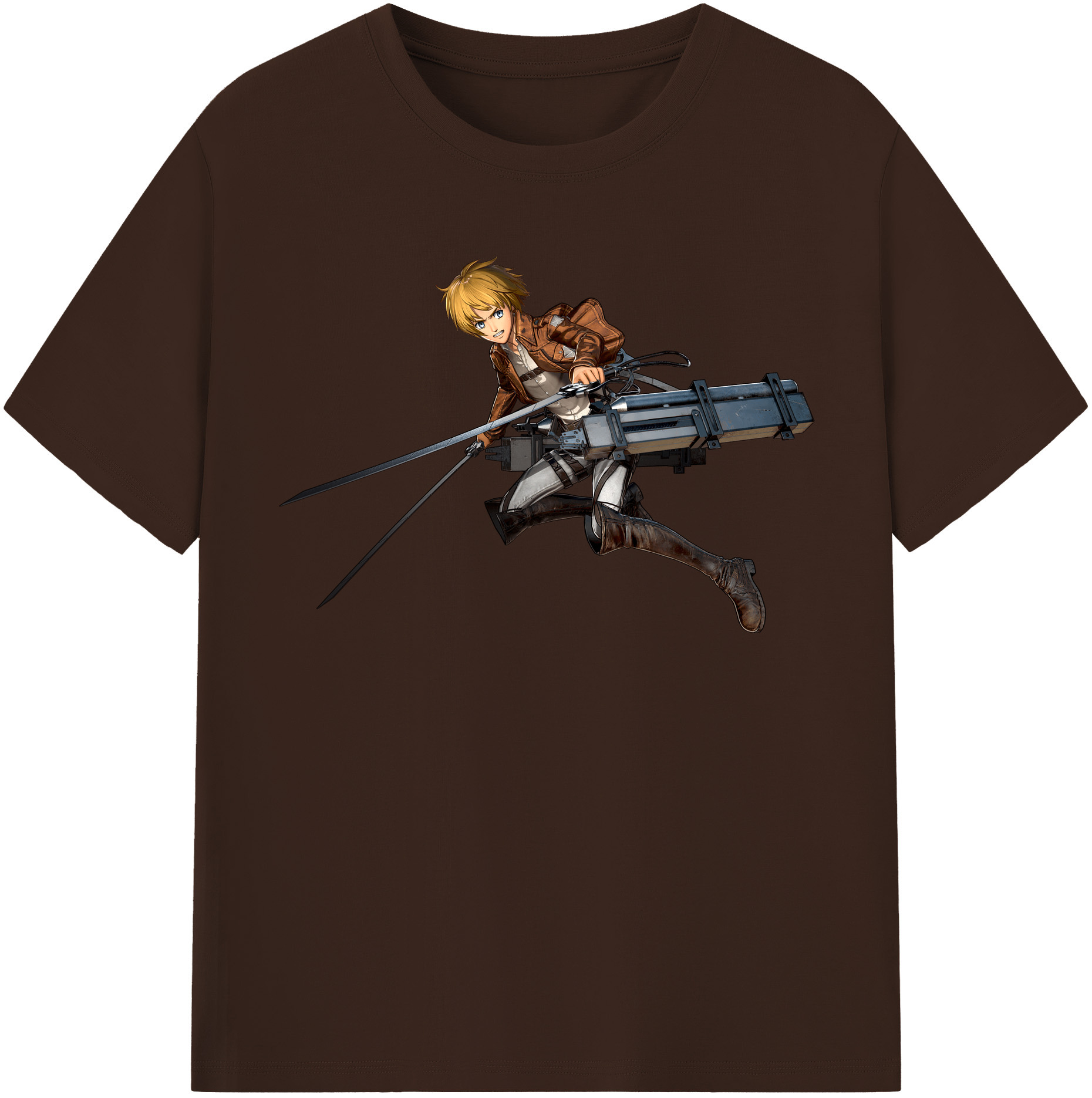 （画像用） 進撃の巨人 アルミン·アルレルト Attack on Titan Armin Arlert 綿100％半袖Tシャツ（フロントプリント）