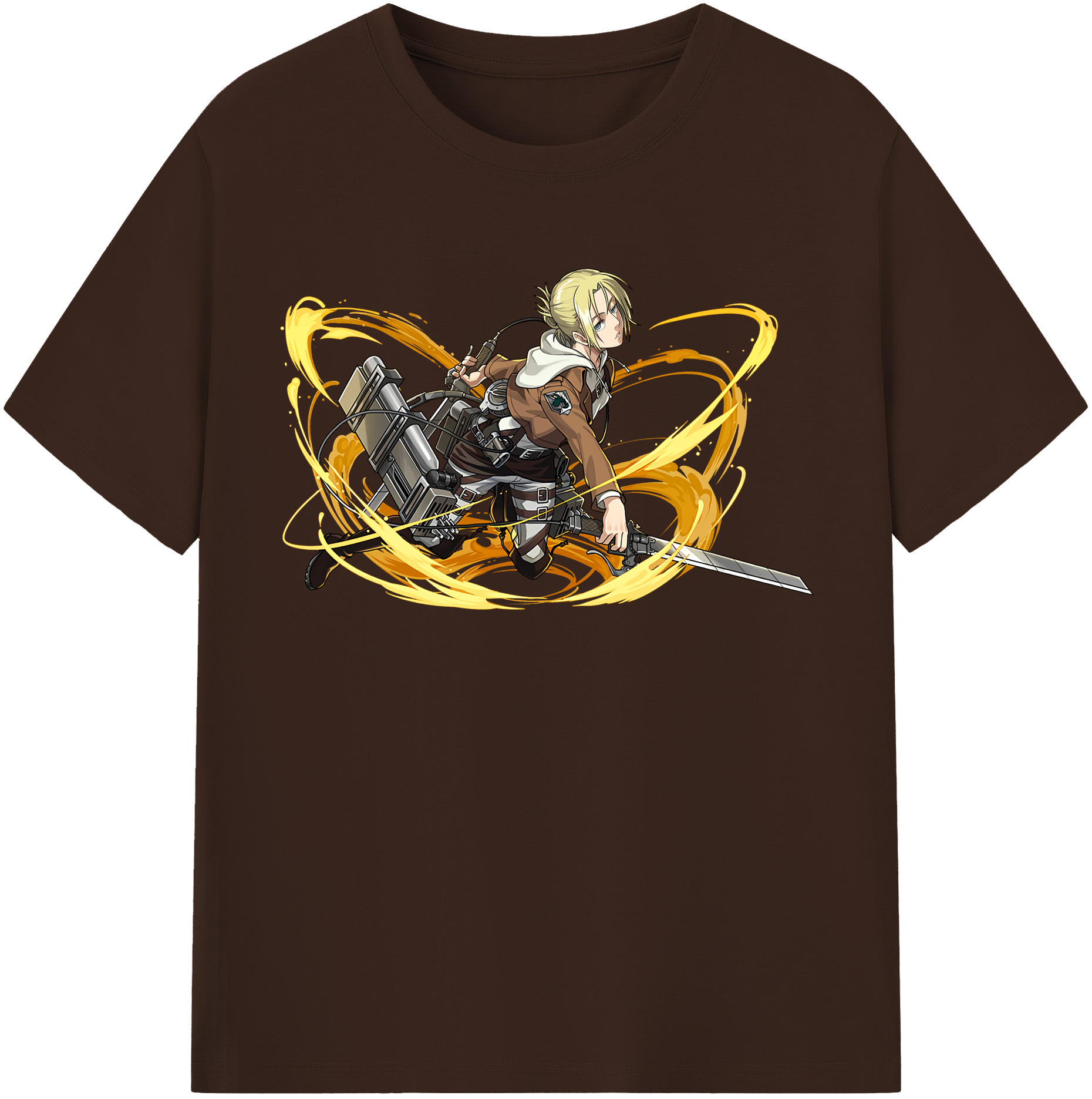 （画像用） 進撃の巨人 アニ・レオンハート Attack on Titan Annie Leonhart 綿100％半袖Tシャツ（フロントプリント）