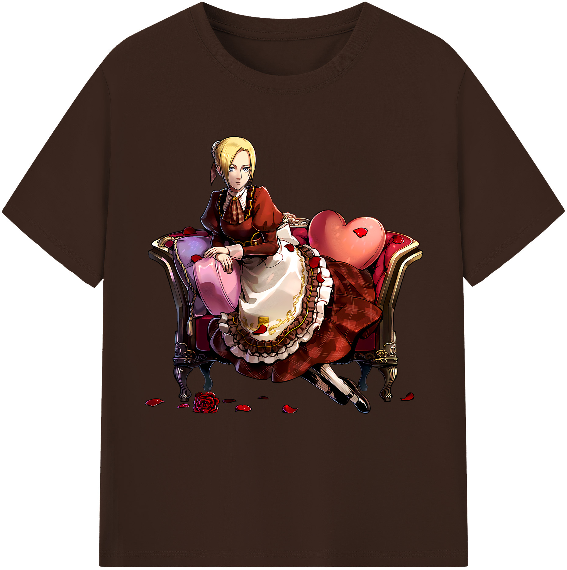 （画像用） 進撃の巨人 アニ・レオンハート Attack on Titan Annie Leonhart 綿100％半袖Tシャツ（フロントプリント）