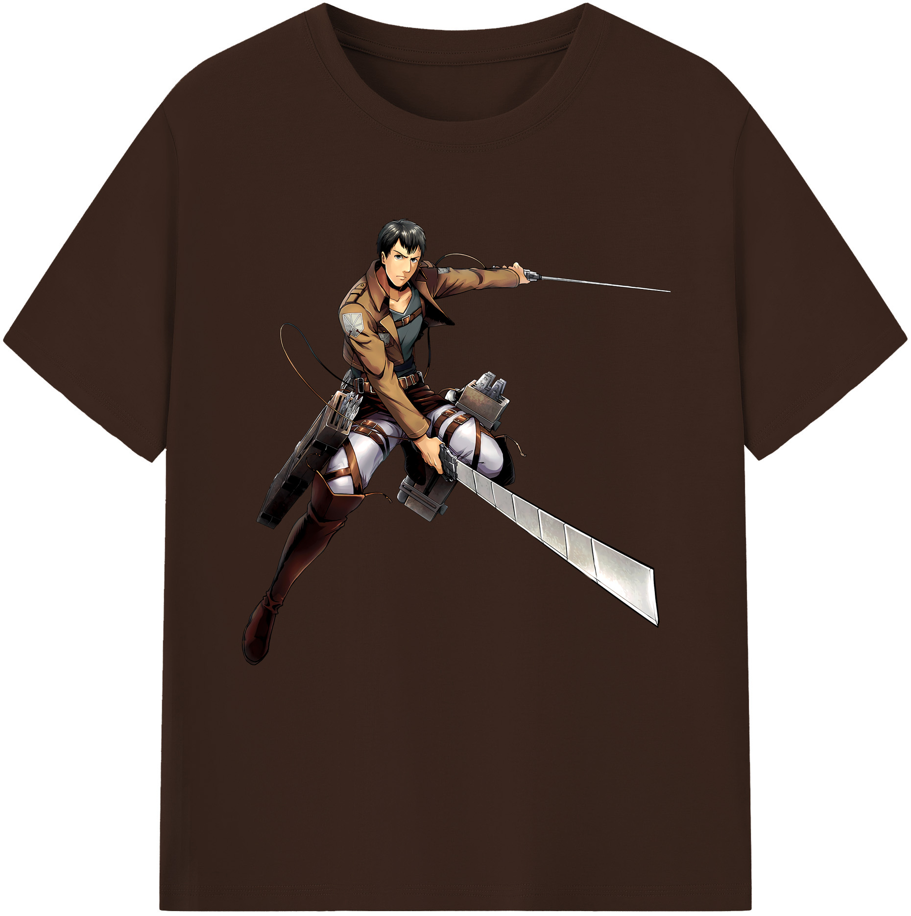 （画像用） 進撃の巨人 ベルトルト・フーバー Attack on Titan Bertholdt Hoover 綿100％半袖Tシャツ（フロントプリント）