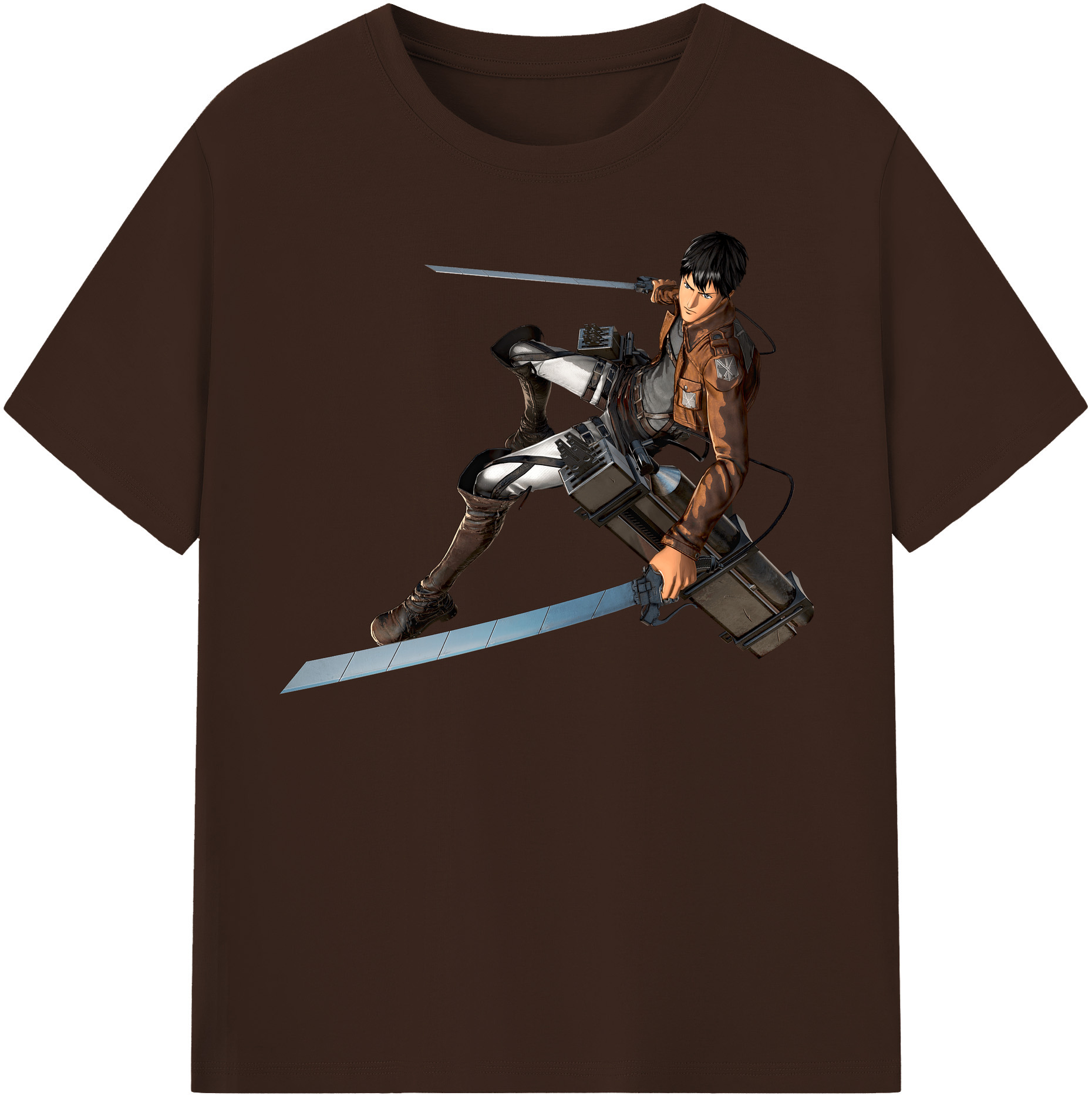 （画像用） 進撃の巨人 ベルトルト・フーバー Attack on Titan Bertholdt Hoover 綿100％半袖Tシャツ（フロントプリント）