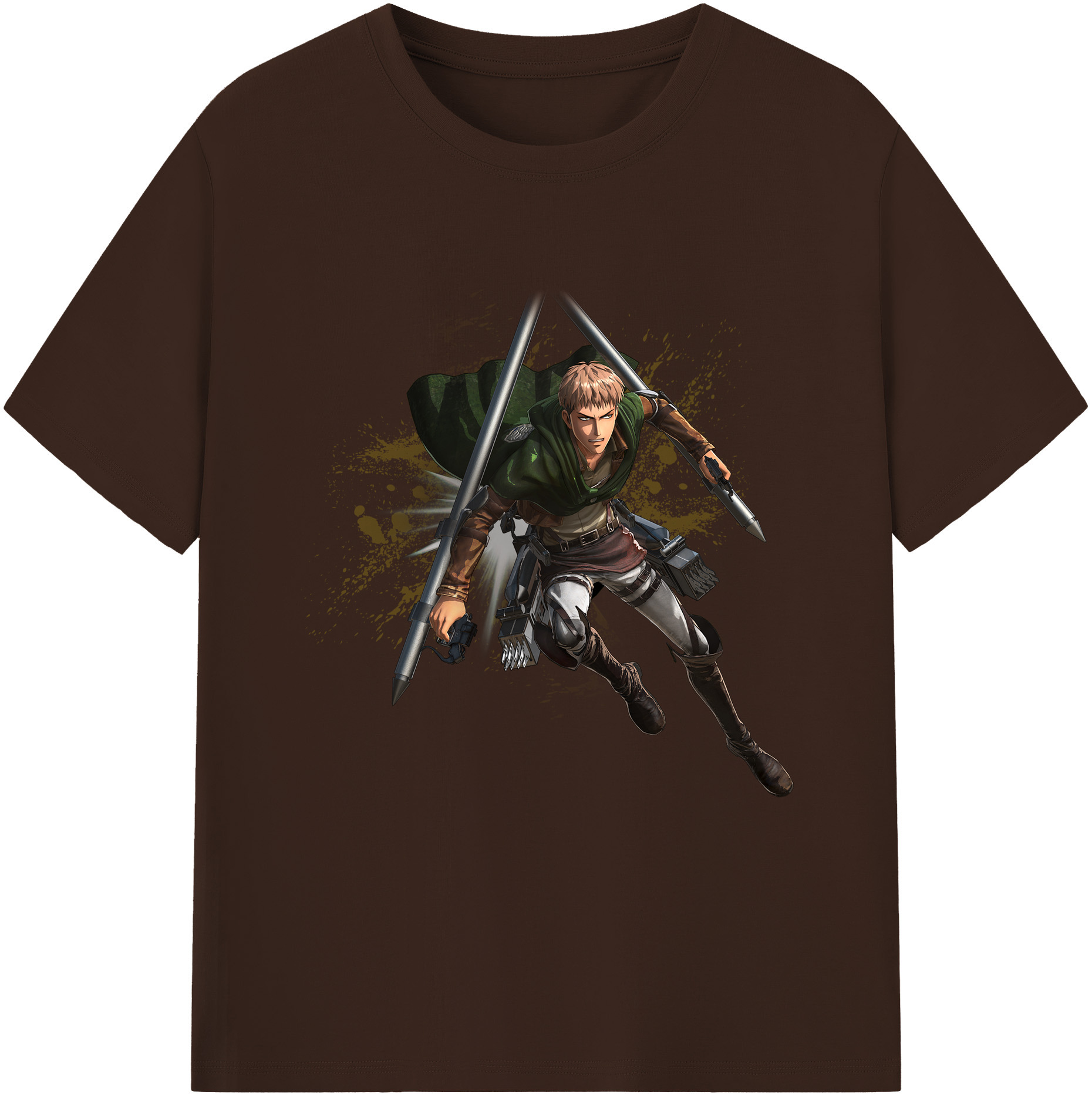 （画像用） 進撃の巨人 ジャン・キルシュタイン Attack on Titan Jean Kirstein 綿100％半袖Tシャツ（フロントプリント）