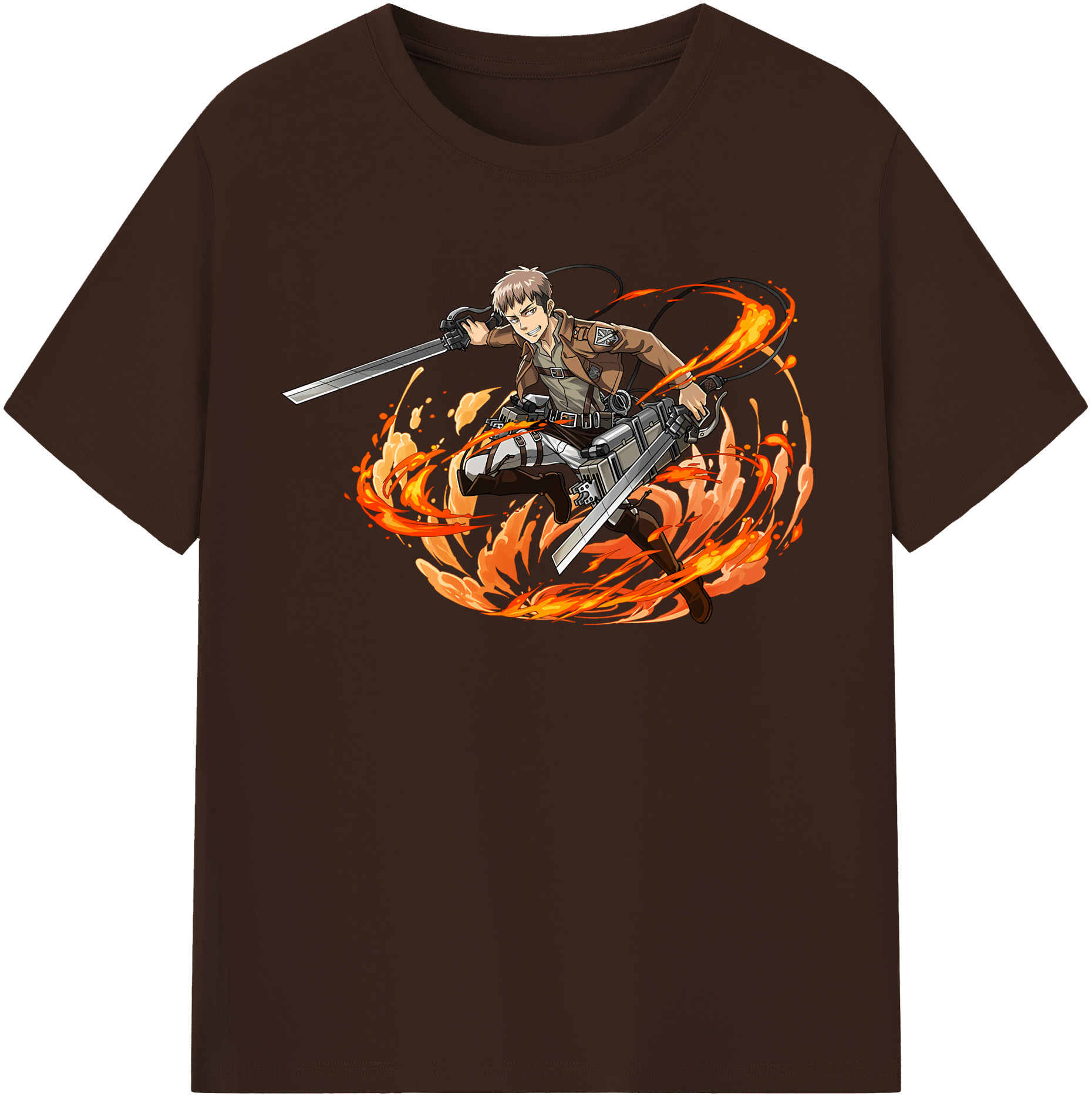 （画像用） 進撃の巨人 ジャン・キルシュタイン Attack on Titan Jean Kirstein 綿100％半袖Tシャツ（フロントプリント）