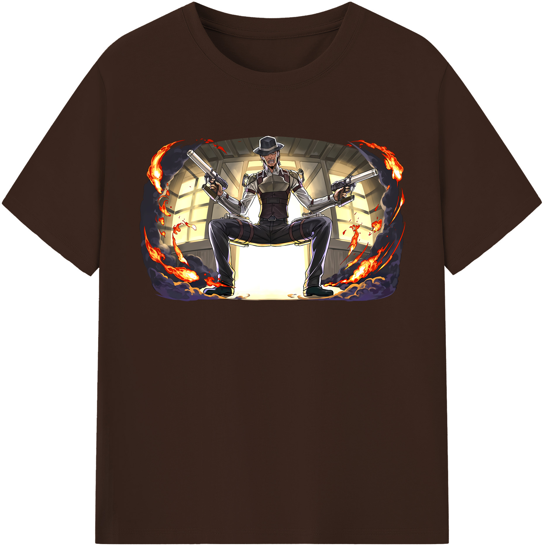 （画像用） 進撃の巨人 ケニー·アッカーマン Attack on Titan Kenny Ackerman 綿100％半袖Tシャツ（フロントプリント）