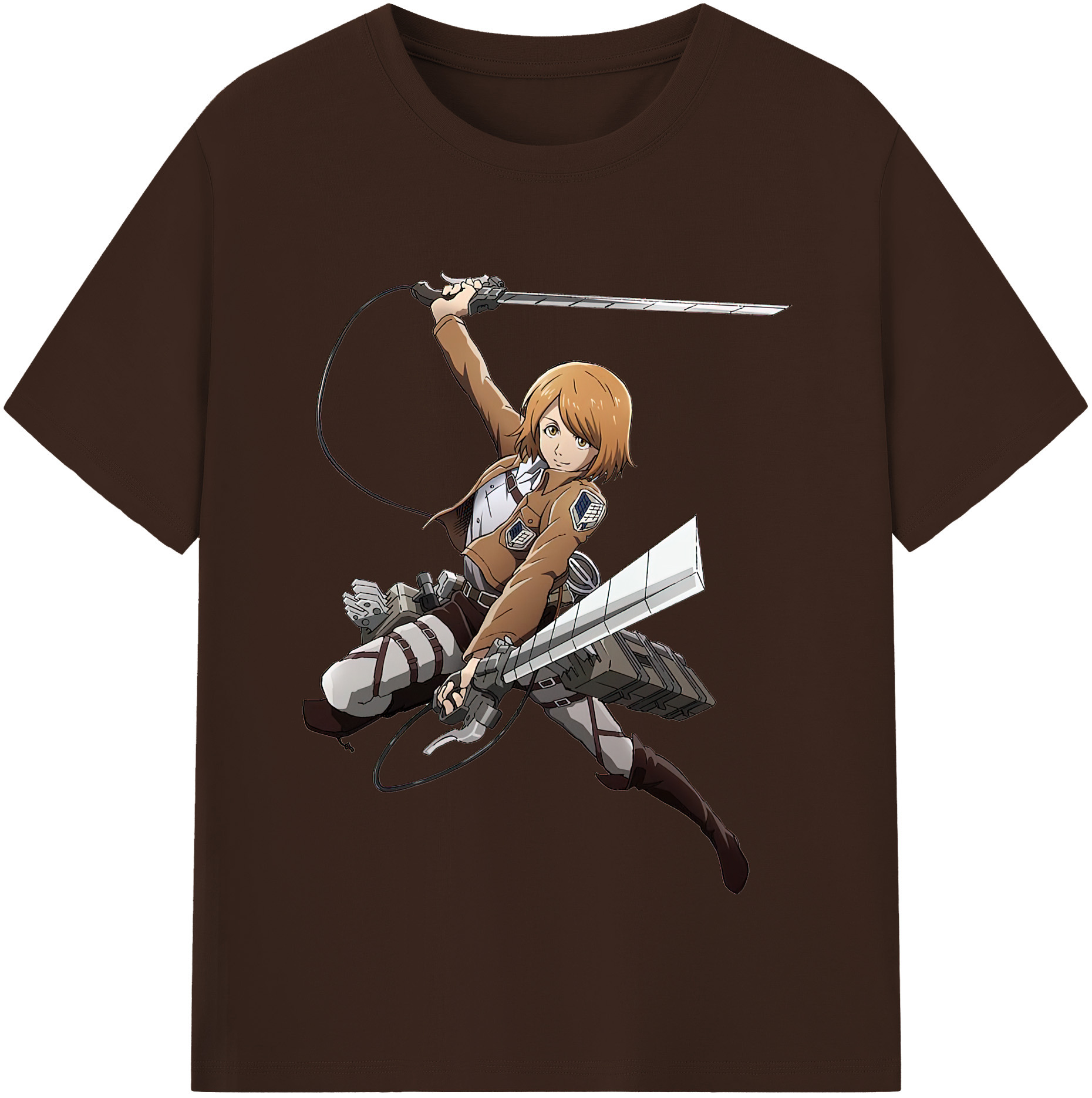 （画像用） 進撃の巨人 ペトラ·ラル Attack on Titan Petra Rall 綿100％半袖Tシャツ（フロントプリント）