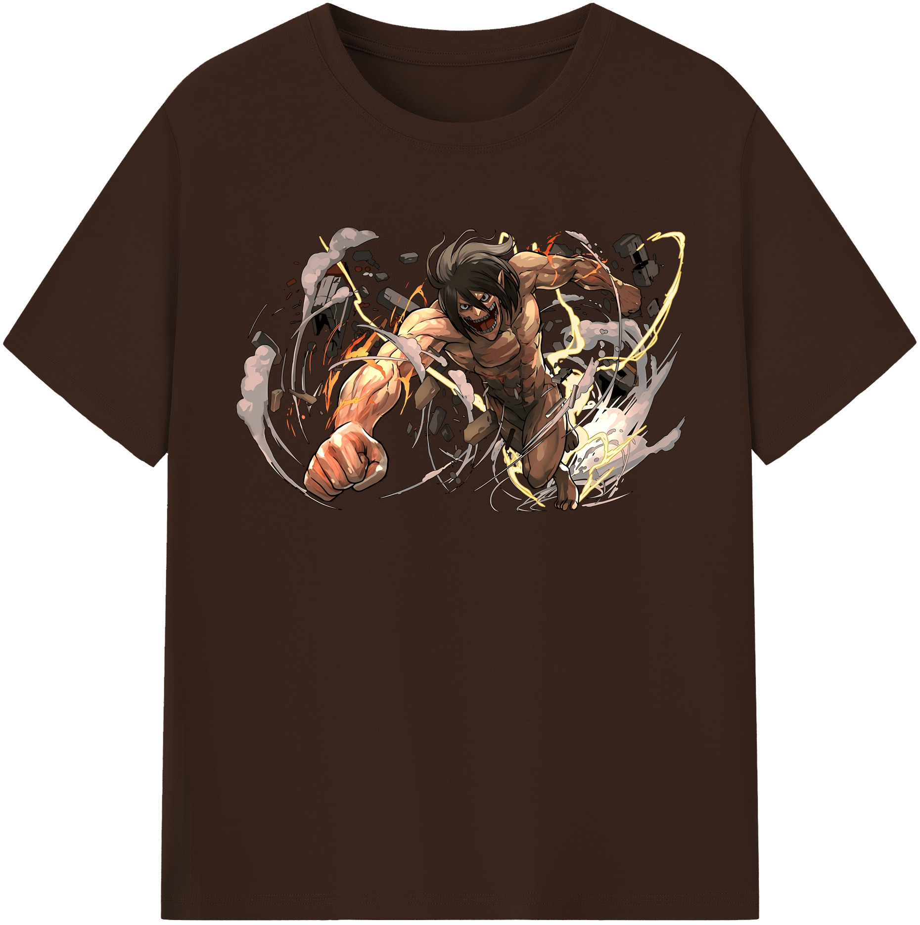 （画像用） 進撃の巨人 Attack on Titan 綿100％半袖Tシャツ（フロントプリント）