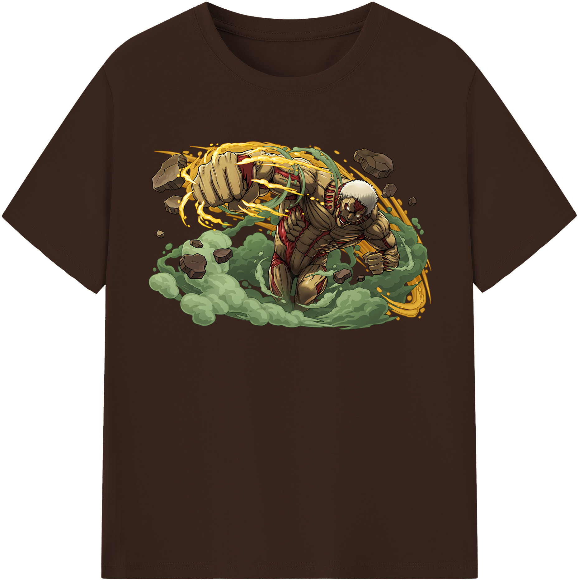 （画像用） 進撃の巨人 Attack on Titan 綿100％半袖Tシャツ（フロントプリント）