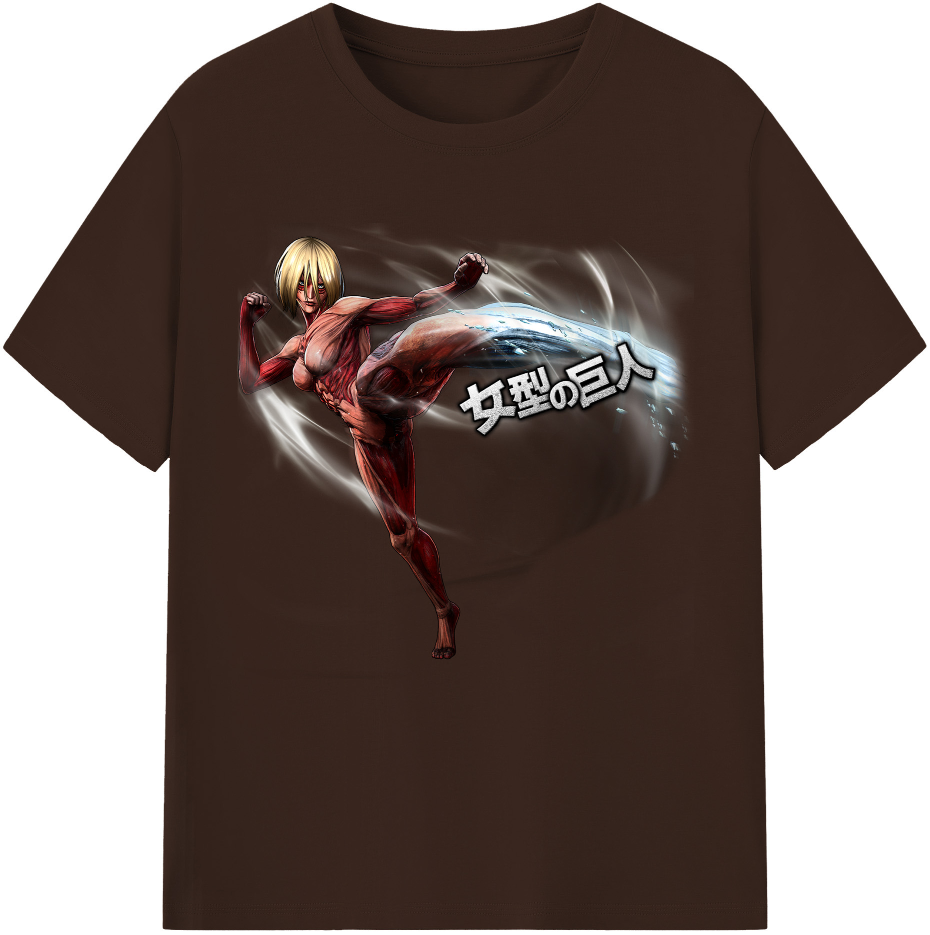 （画像用） 進撃の巨人 Attack on Titan 綿100％半袖Tシャツ（フロントプリント）