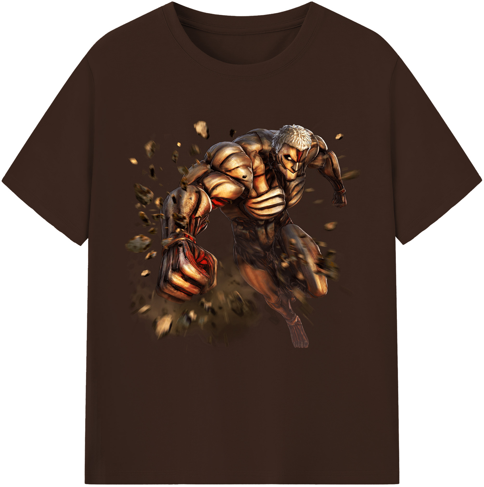 （画像用） 進撃の巨人 Attack on Titan 綿100％半袖Tシャツ（フロントプリント）