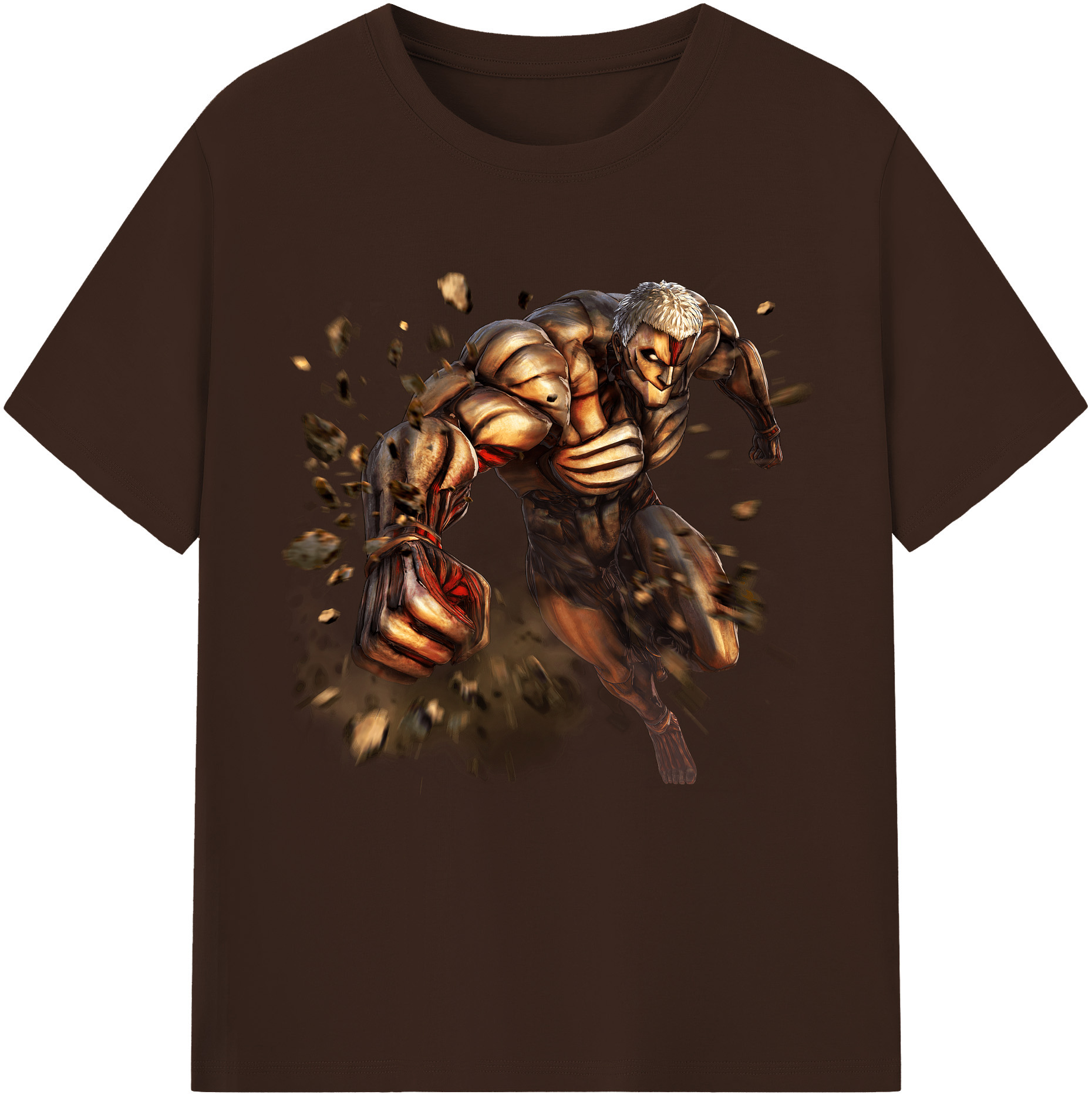 （画像用） 進撃の巨人 Attack on Titan 綿100％半袖Tシャツ（フロントプリント）