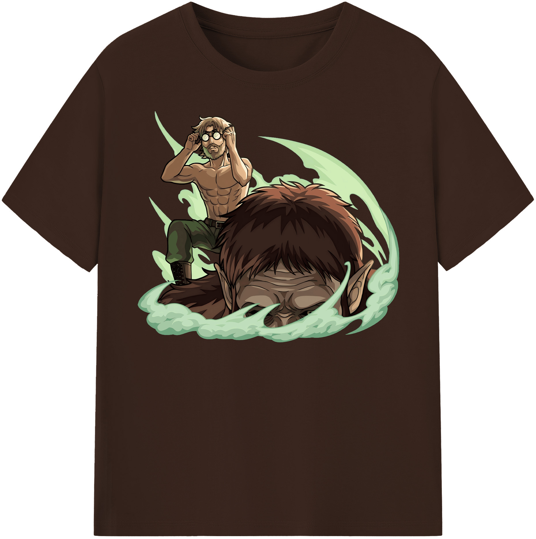 （画像用） 進撃の巨人 Attack on Titan 綿100％半袖Tシャツ（フロントプリント）