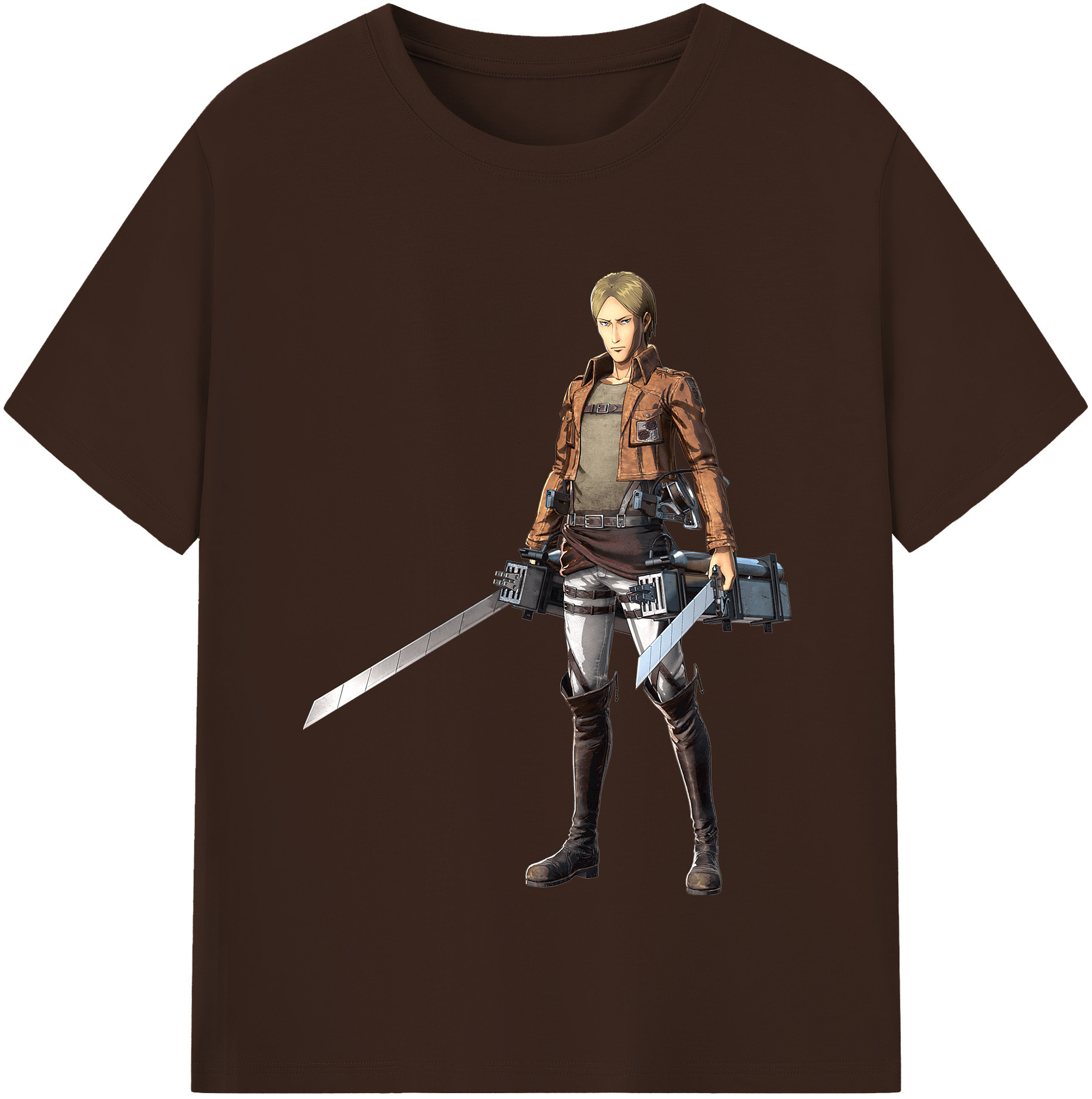 （画像用） 進撃の巨人 Attack on Titan 綿100％半袖Tシャツ（フロントプリント）