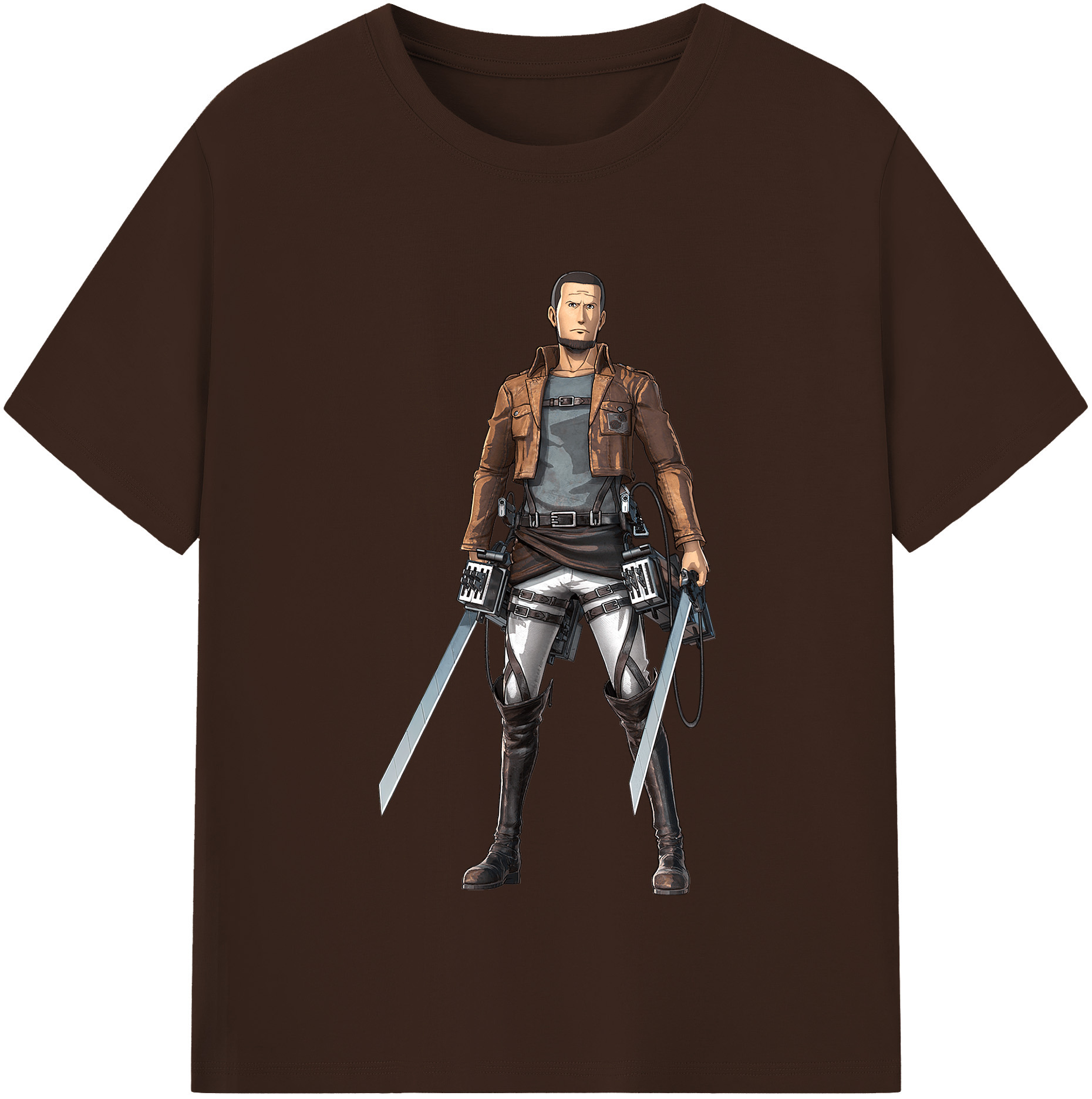 （画像用） 進撃の巨人 Attack on Titan 綿100％半袖Tシャツ（フロントプリント）