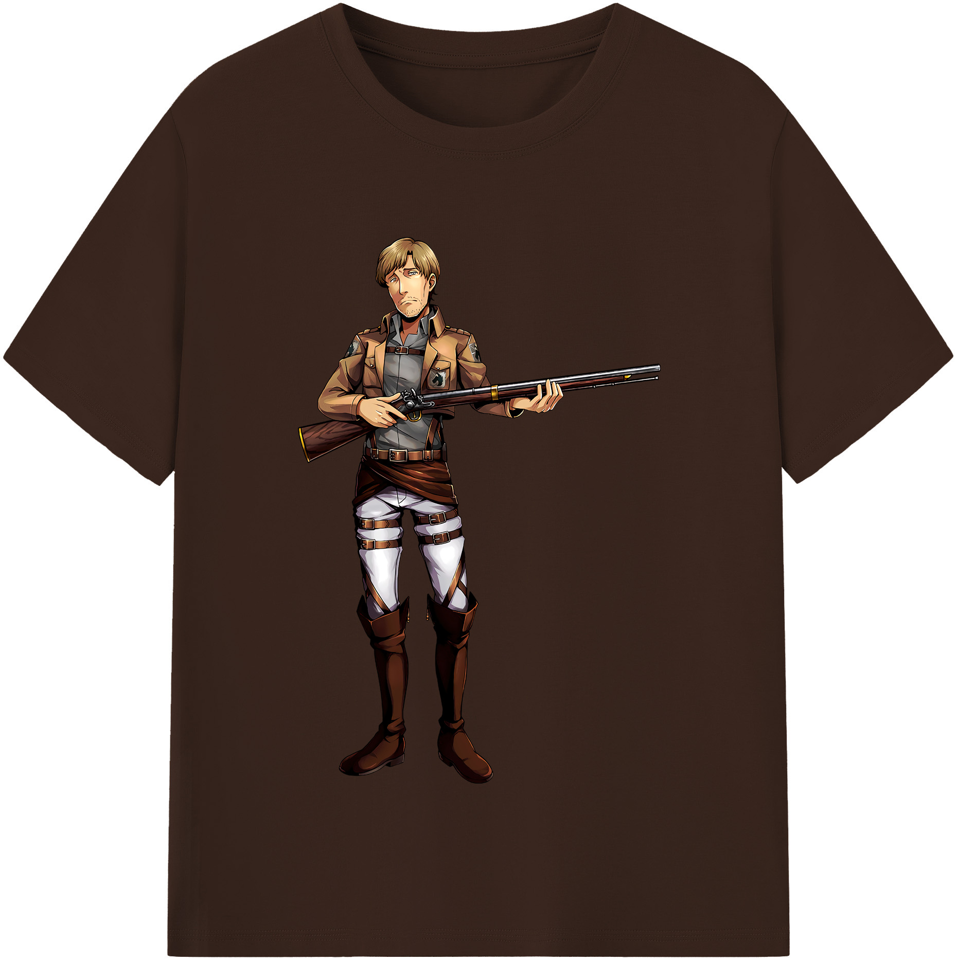 （画像用） 進撃の巨人 Attack on Titan 綿100％半袖Tシャツ（フロントプリント）