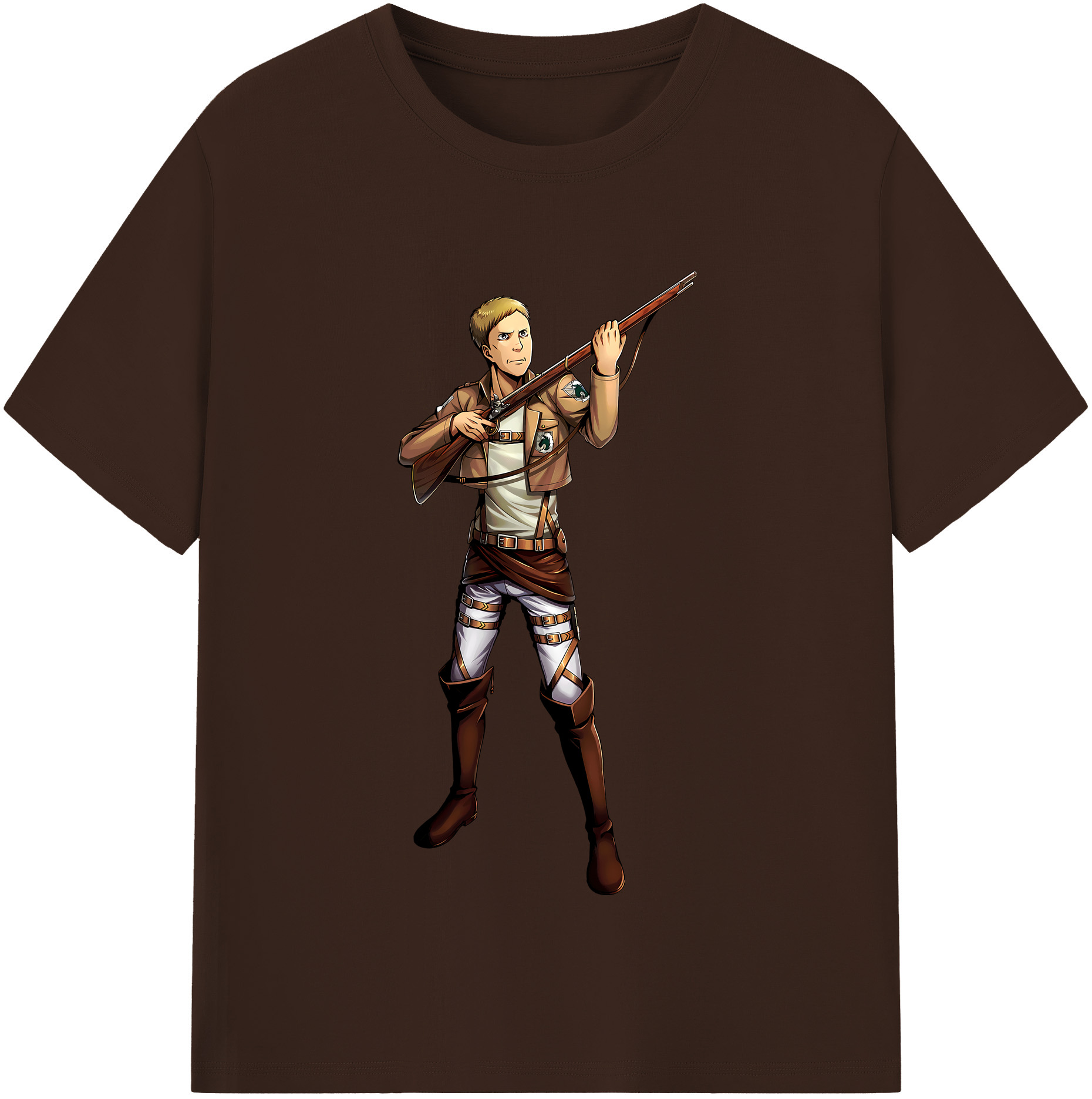 （画像用） 進撃の巨人 Attack on Titan 綿100％半袖Tシャツ（フロントプリント）