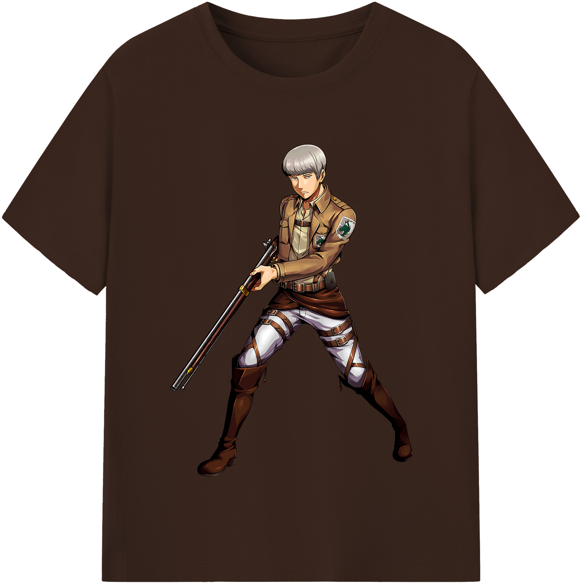 （画像用） 進撃の巨人 Attack on Titan 綿100％半袖Tシャツ（フロントプリント）