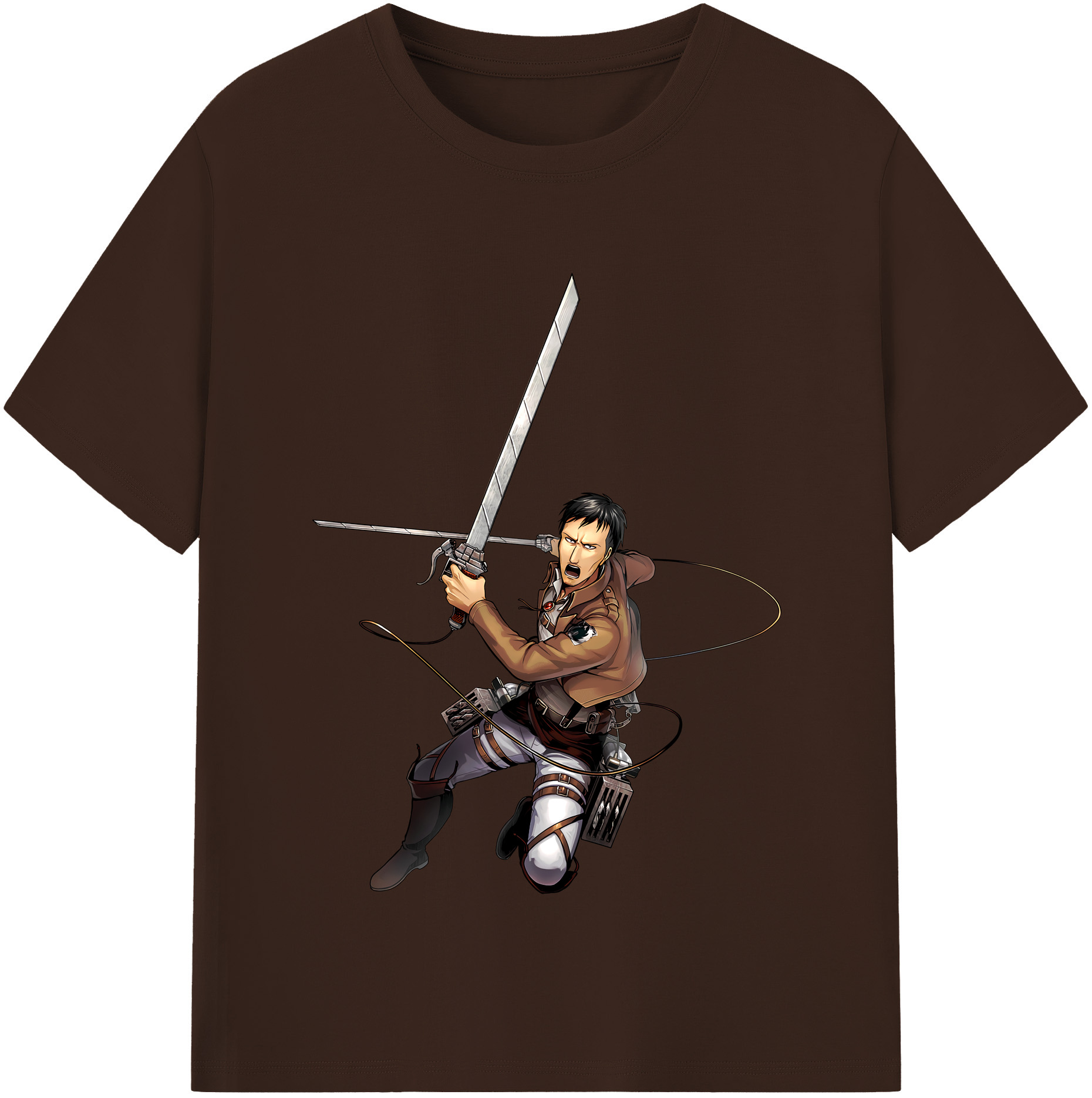 （画像用） 進撃の巨人 Attack on Titan 綿100％半袖Tシャツ（フロントプリント）