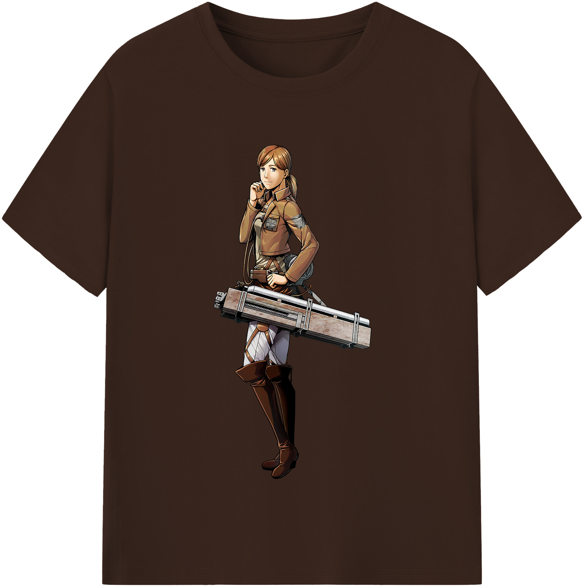 （画像用） 進撃の巨人 Attack on Titan 綿100％半袖Tシャツ（フロントプリント）