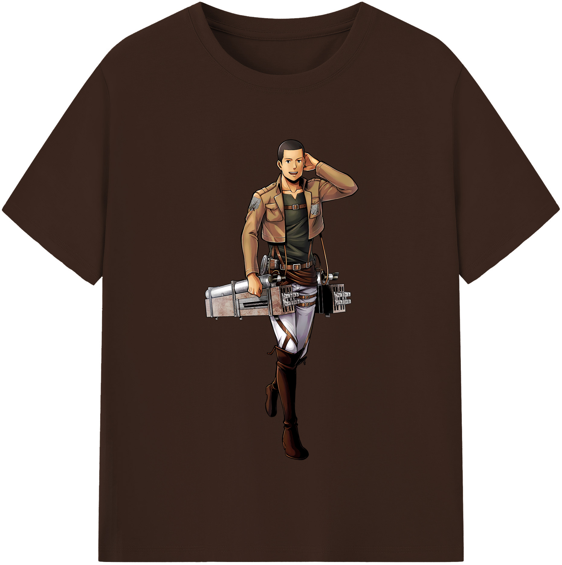 （画像用） 進撃の巨人 Attack on Titan 綿100％半袖Tシャツ（フロントプリント）