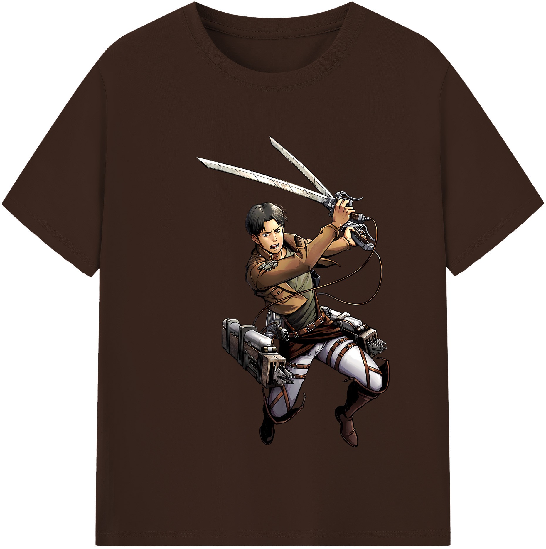 （画像用） 進撃の巨人 Attack on Titan 綿100％半袖Tシャツ（フロントプリント）