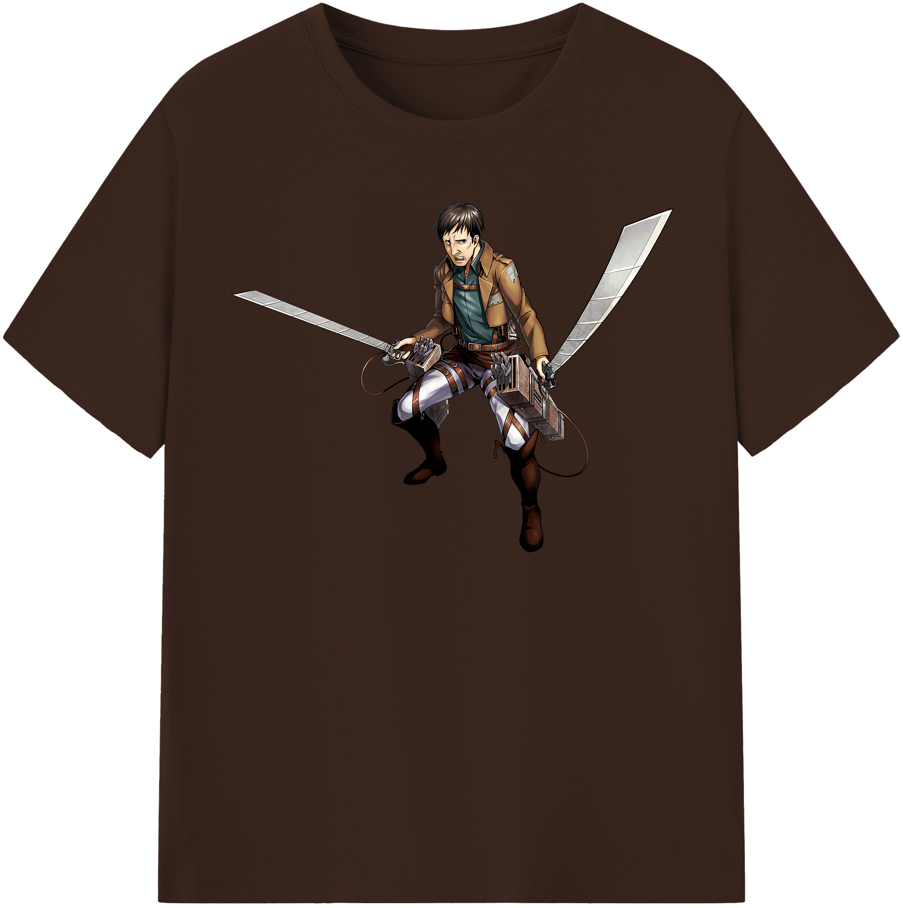 （画像用） 進撃の巨人 Attack on Titan 綿100％半袖Tシャツ（フロントプリント）