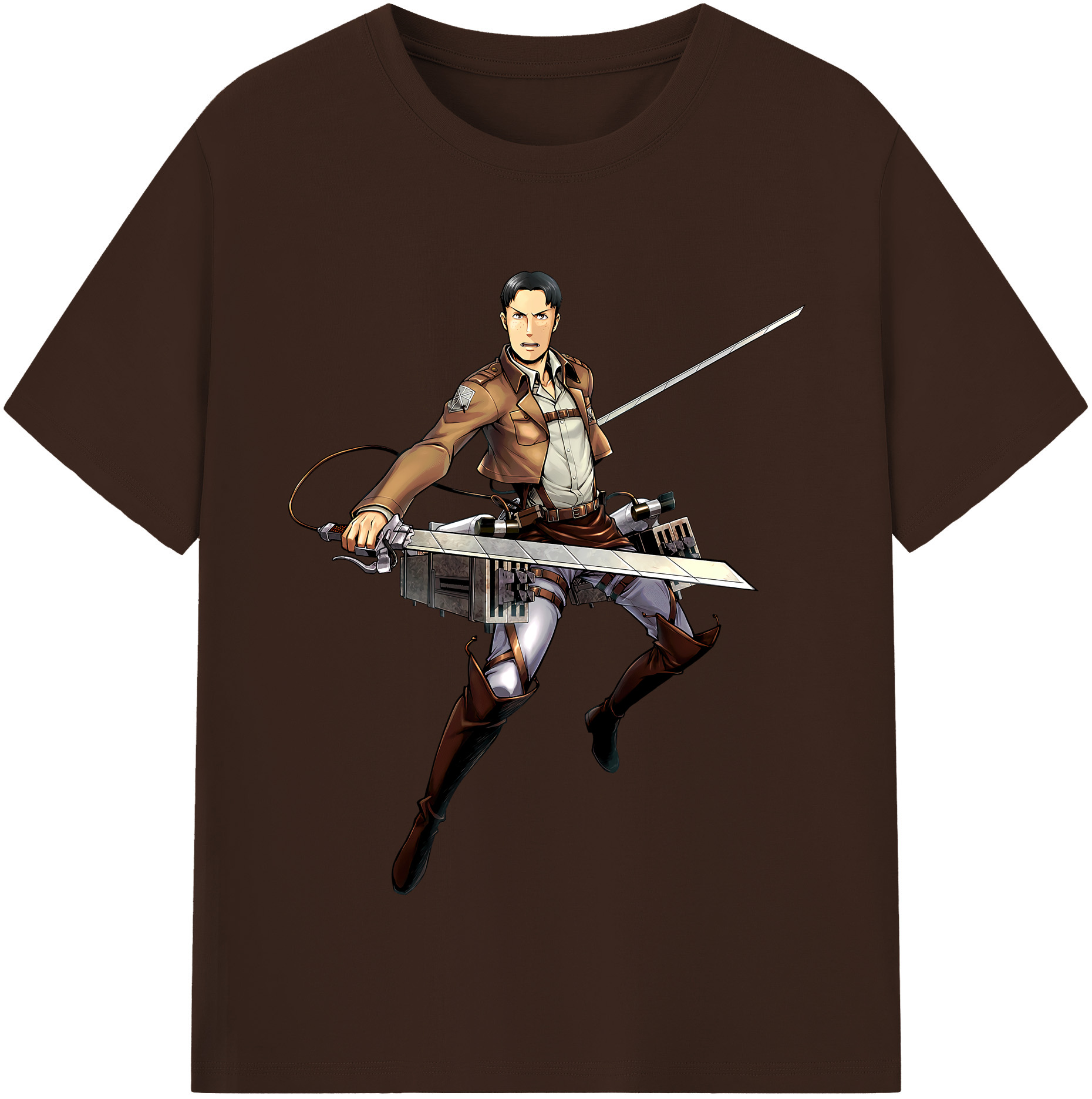 （画像用） 進撃の巨人 Attack on Titan 綿100％半袖Tシャツ（フロントプリント）