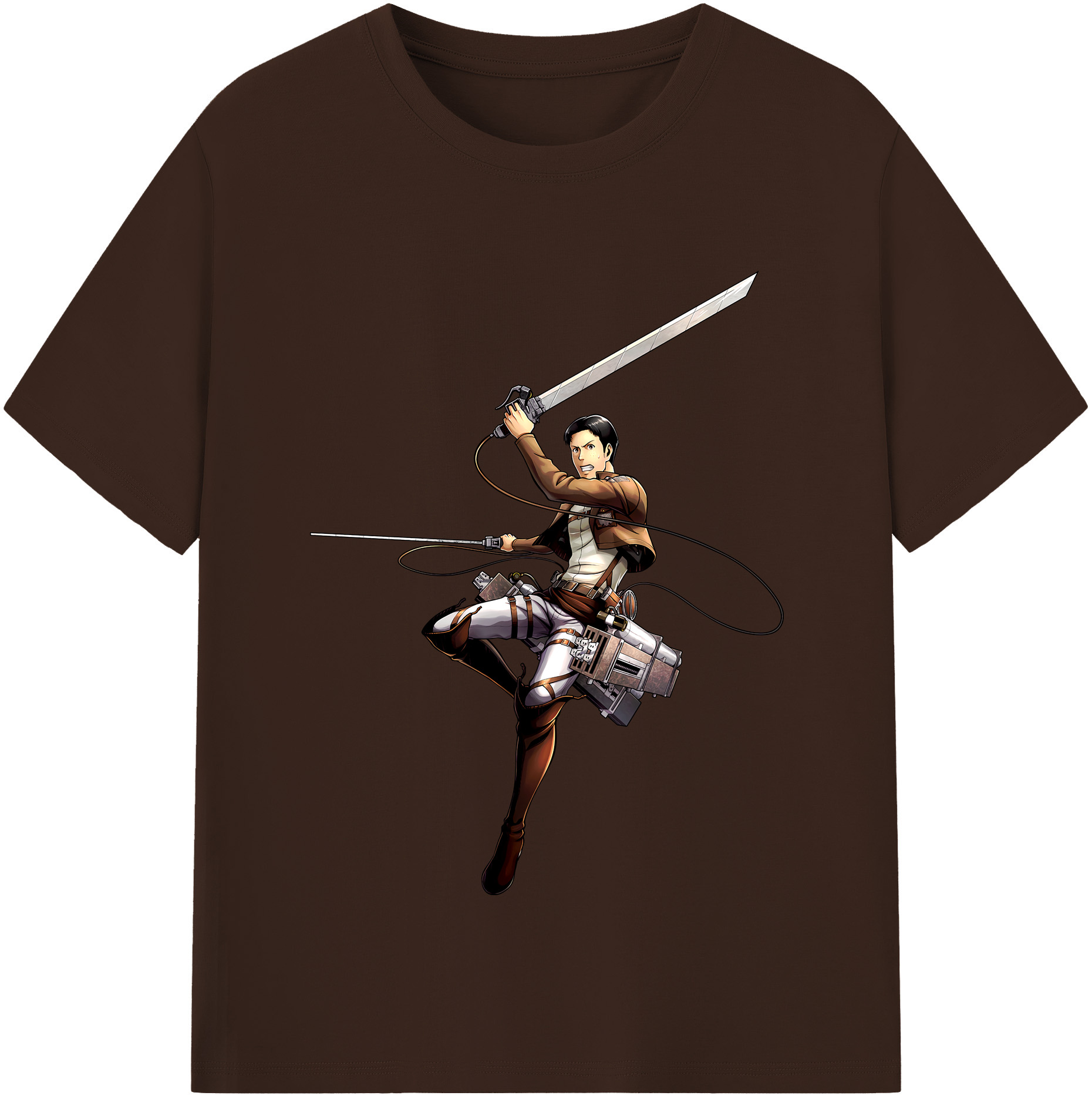 （画像用） 進撃の巨人 Attack on Titan 綿100％半袖Tシャツ（フロントプリント）