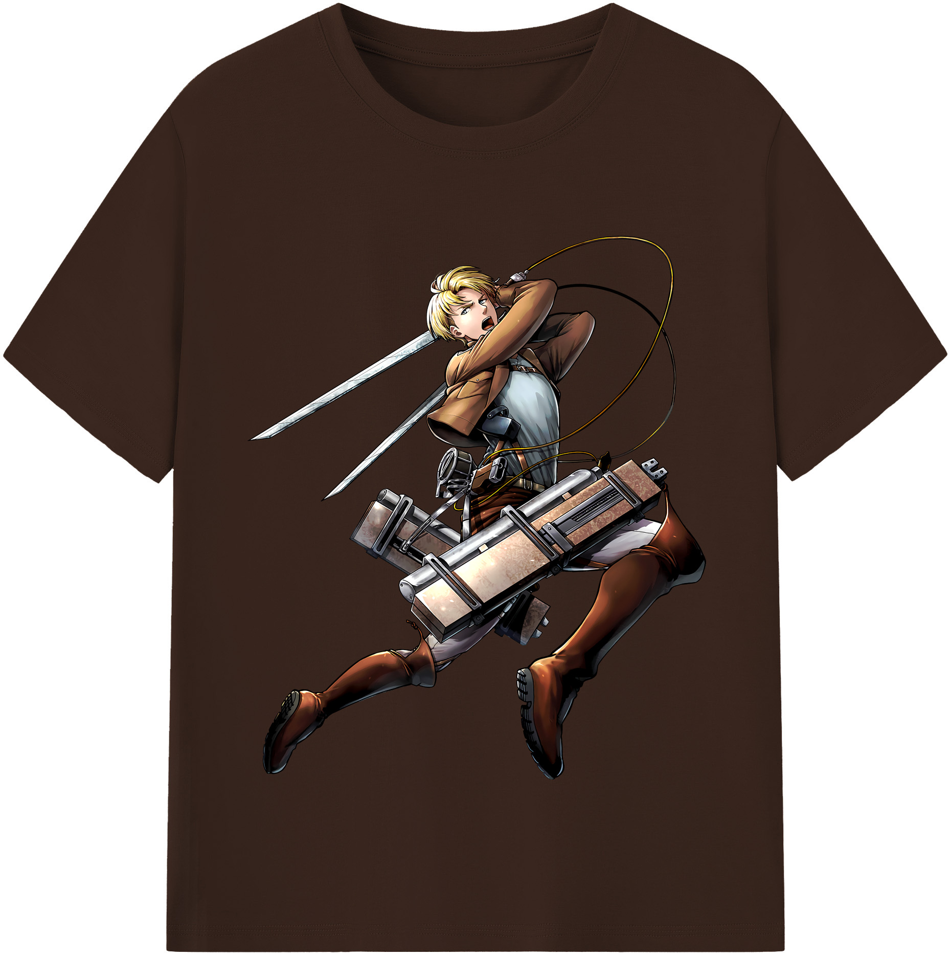 （画像用） 進撃の巨人 Attack on Titan 綿100％半袖Tシャツ（フロントプリント）