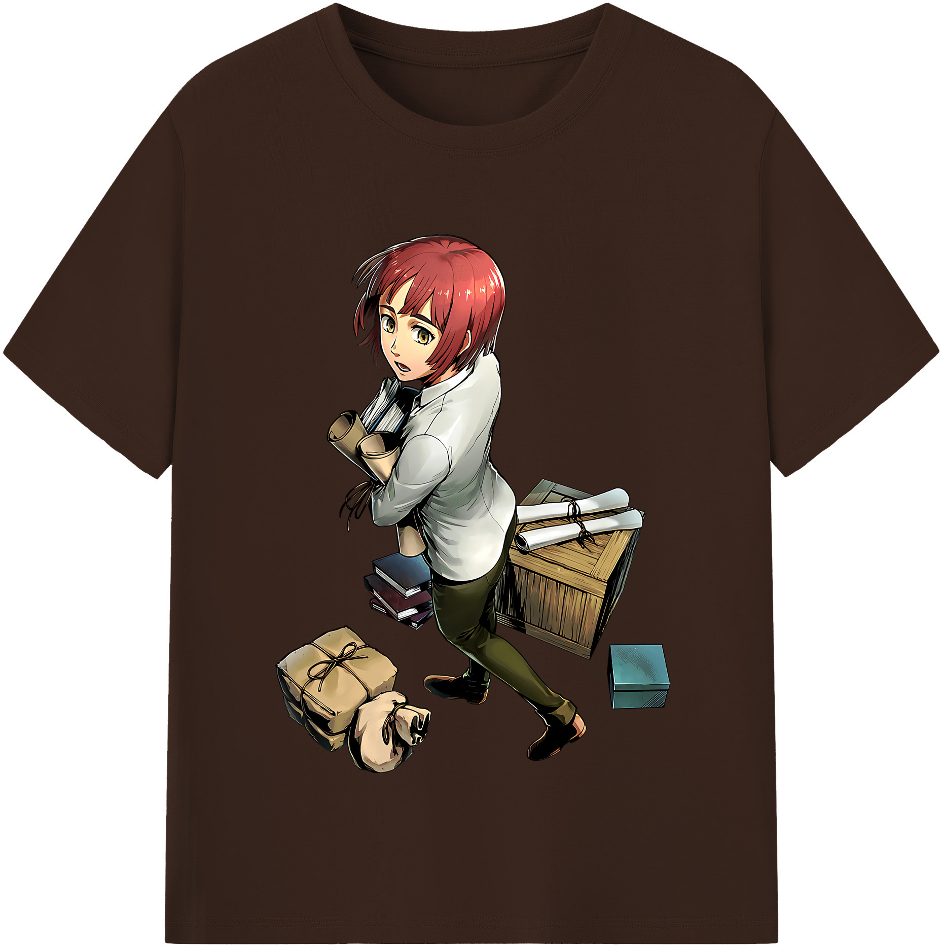 （画像用） 進撃の巨人 Attack on Titan 綿100％半袖Tシャツ（フロントプリント）