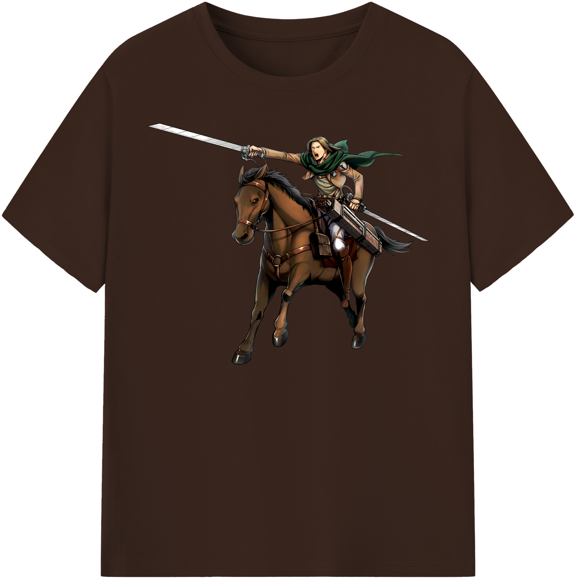 （画像用） 進撃の巨人 Attack on Titan 綿100％半袖Tシャツ（フロントプリント）