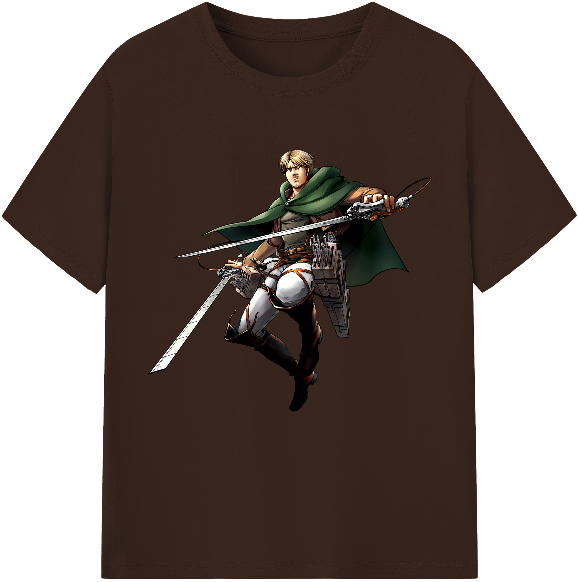 （画像用） 進撃の巨人 Attack on Titan 綿100％半袖Tシャツ（フロントプリント）