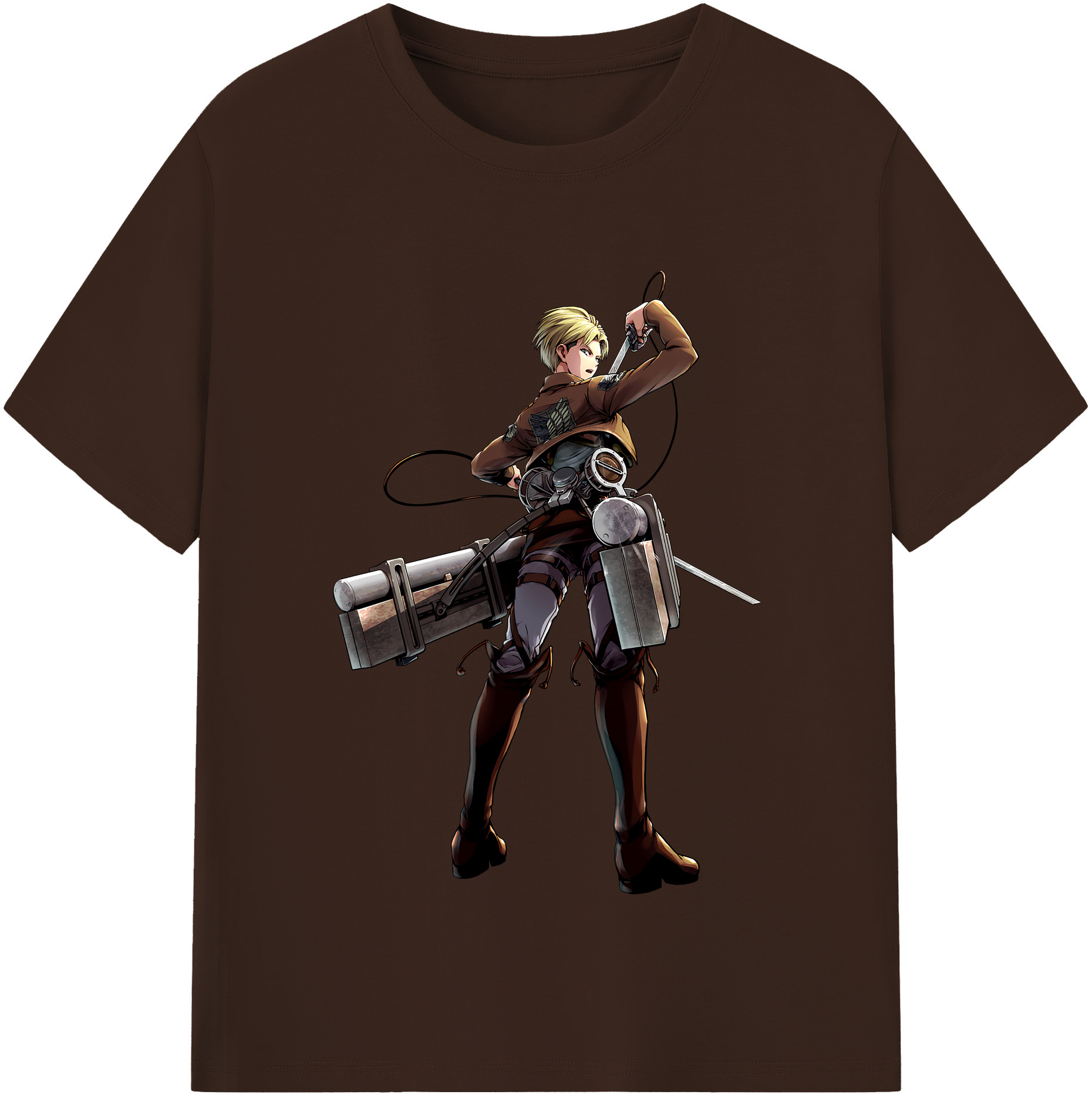 （画像用） 進撃の巨人 Attack on Titan 綿100％半袖Tシャツ（フロントプリント）