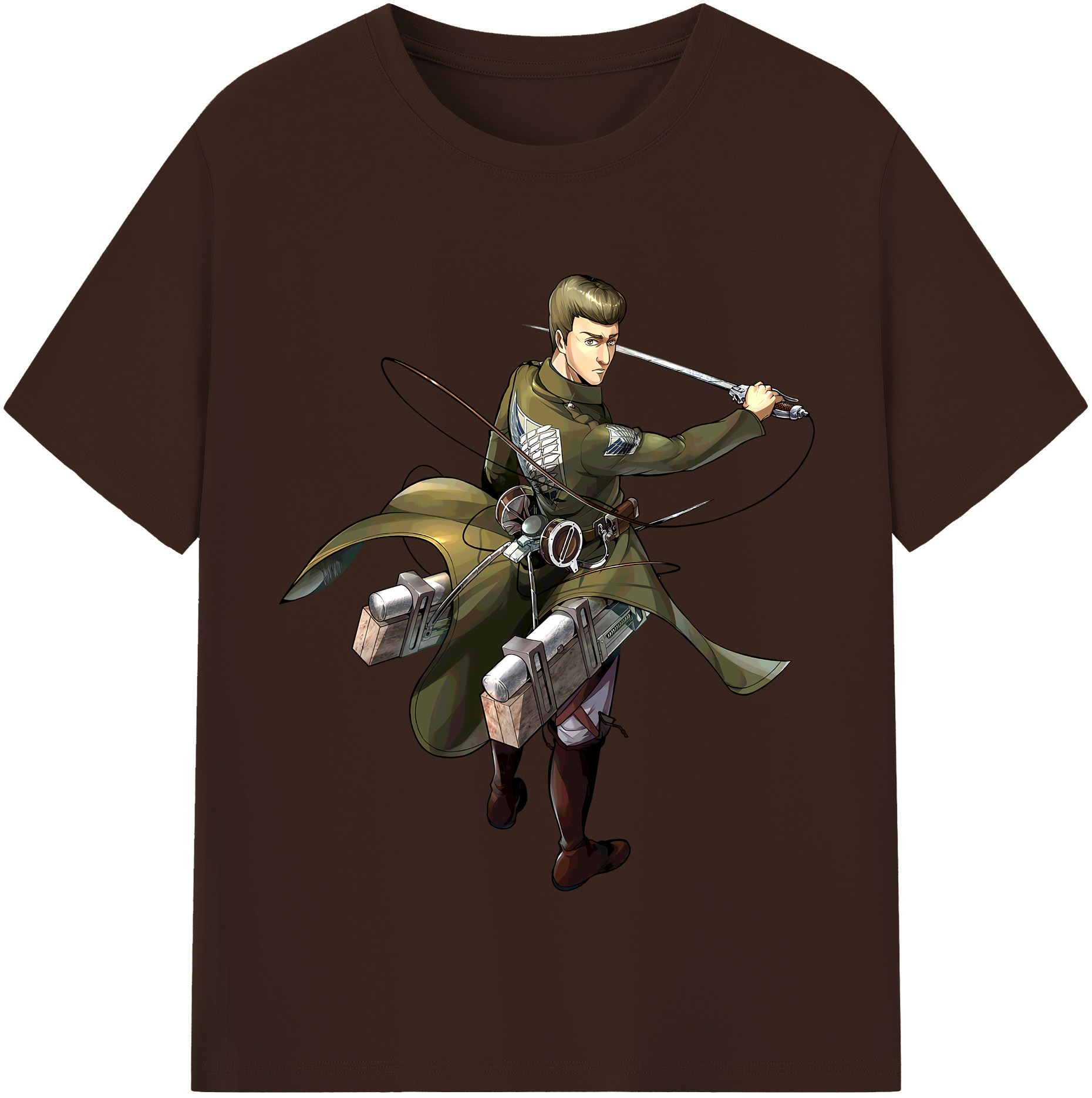 （画像用） 進撃の巨人 Attack on Titan 綿100％半袖Tシャツ（フロントプリント）