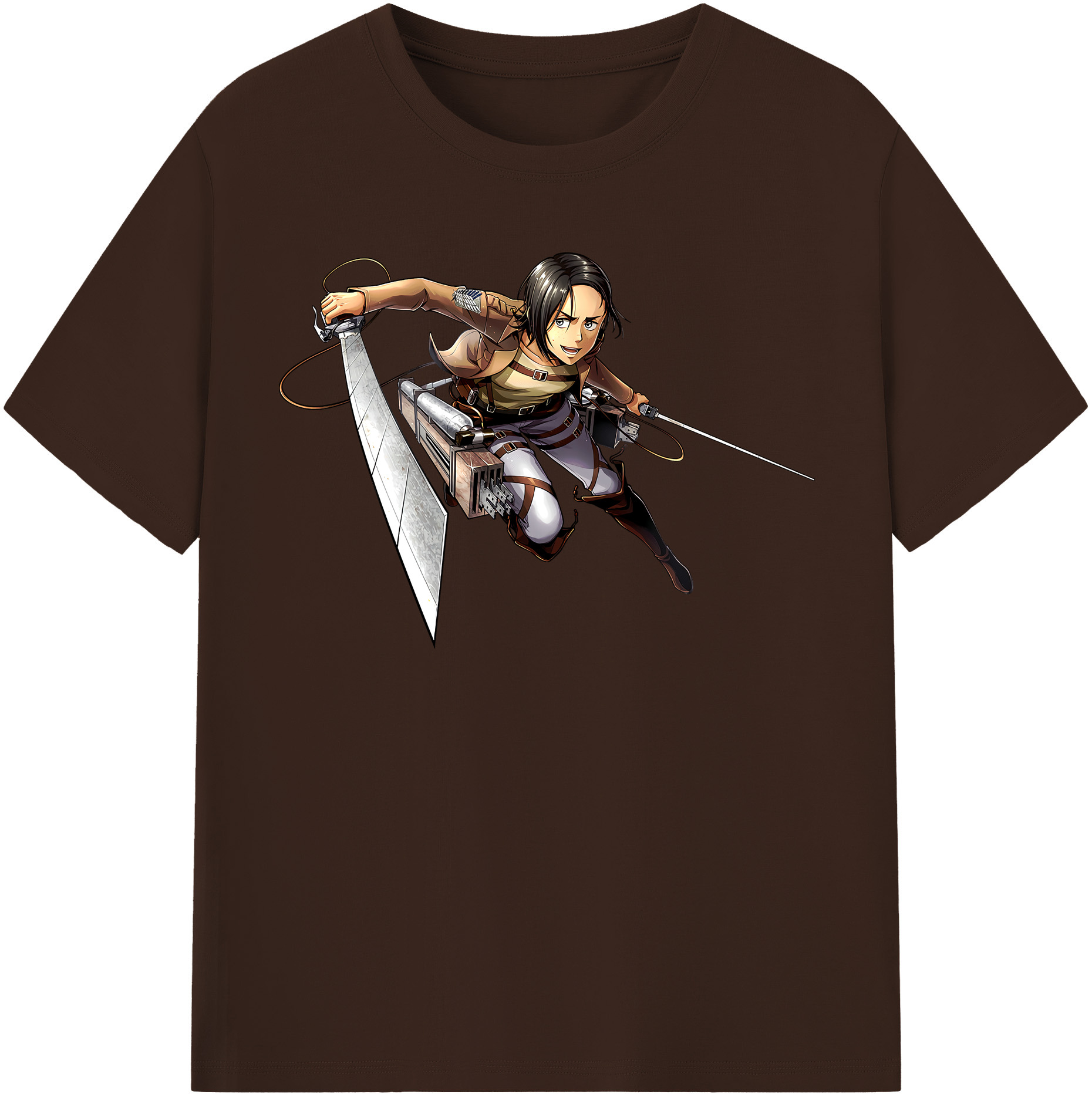 （画像用） 進撃の巨人 Attack on Titan 綿100％半袖Tシャツ（フロントプリント）