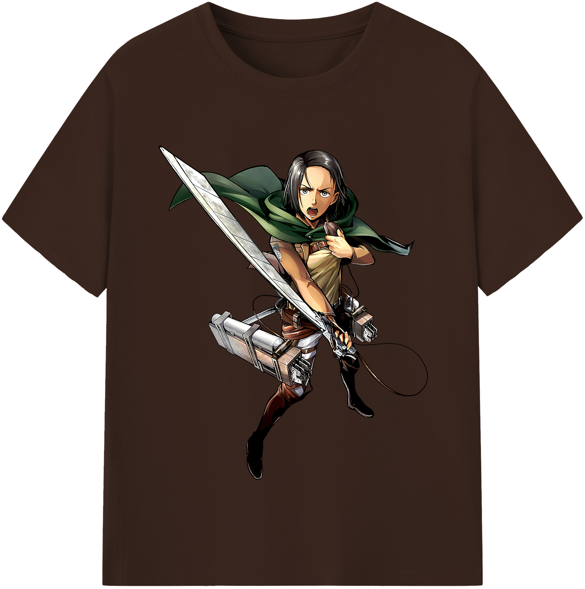 （画像用） 進撃の巨人 Attack on Titan 綿100％半袖Tシャツ（フロントプリント）